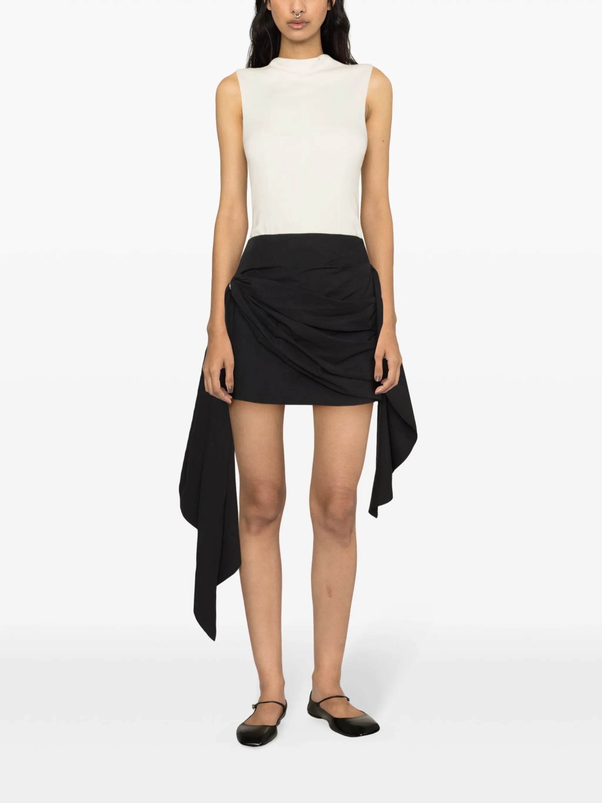 Cloud draped miniskirt