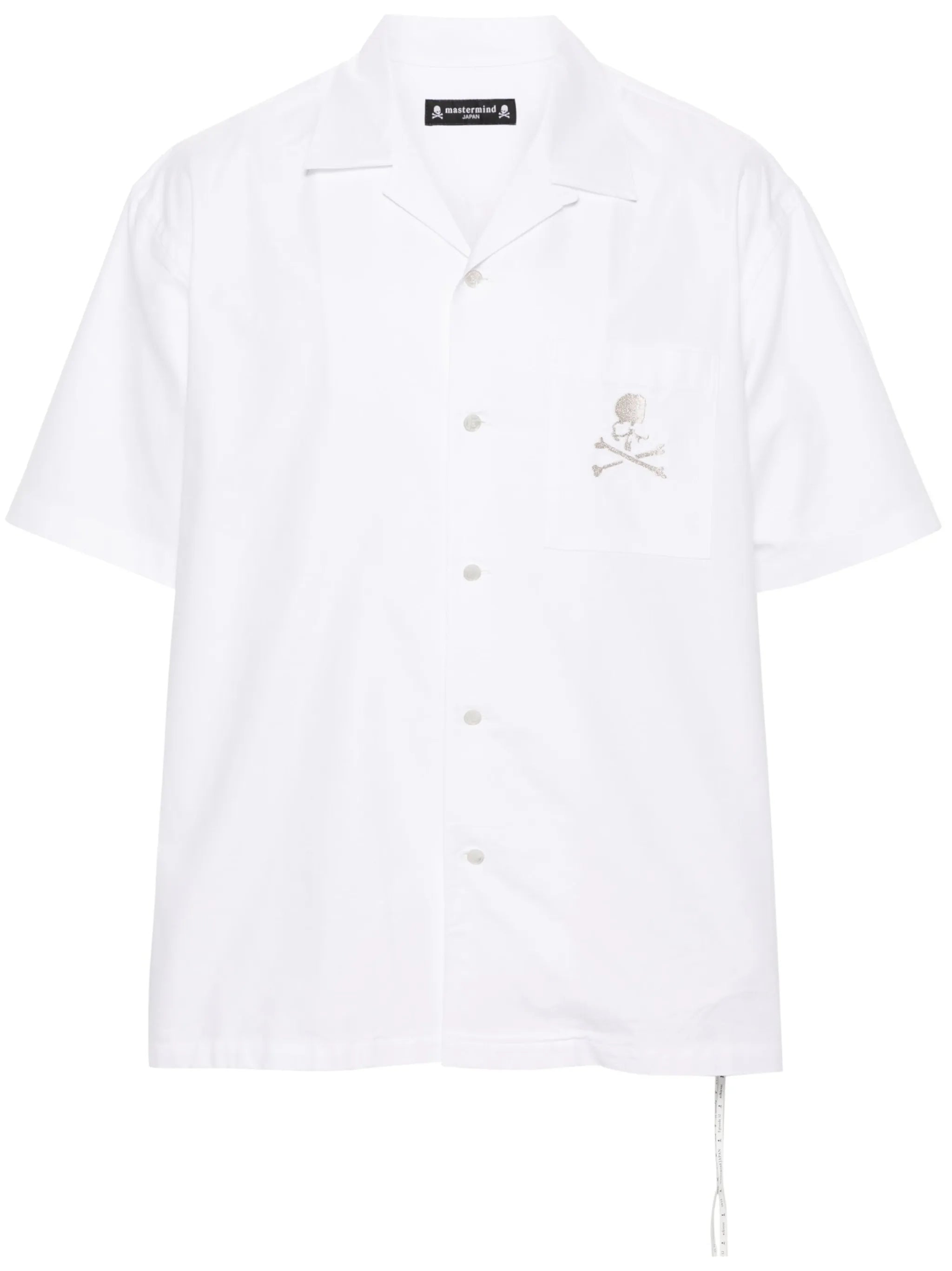 logo-embroidered cotton shirt