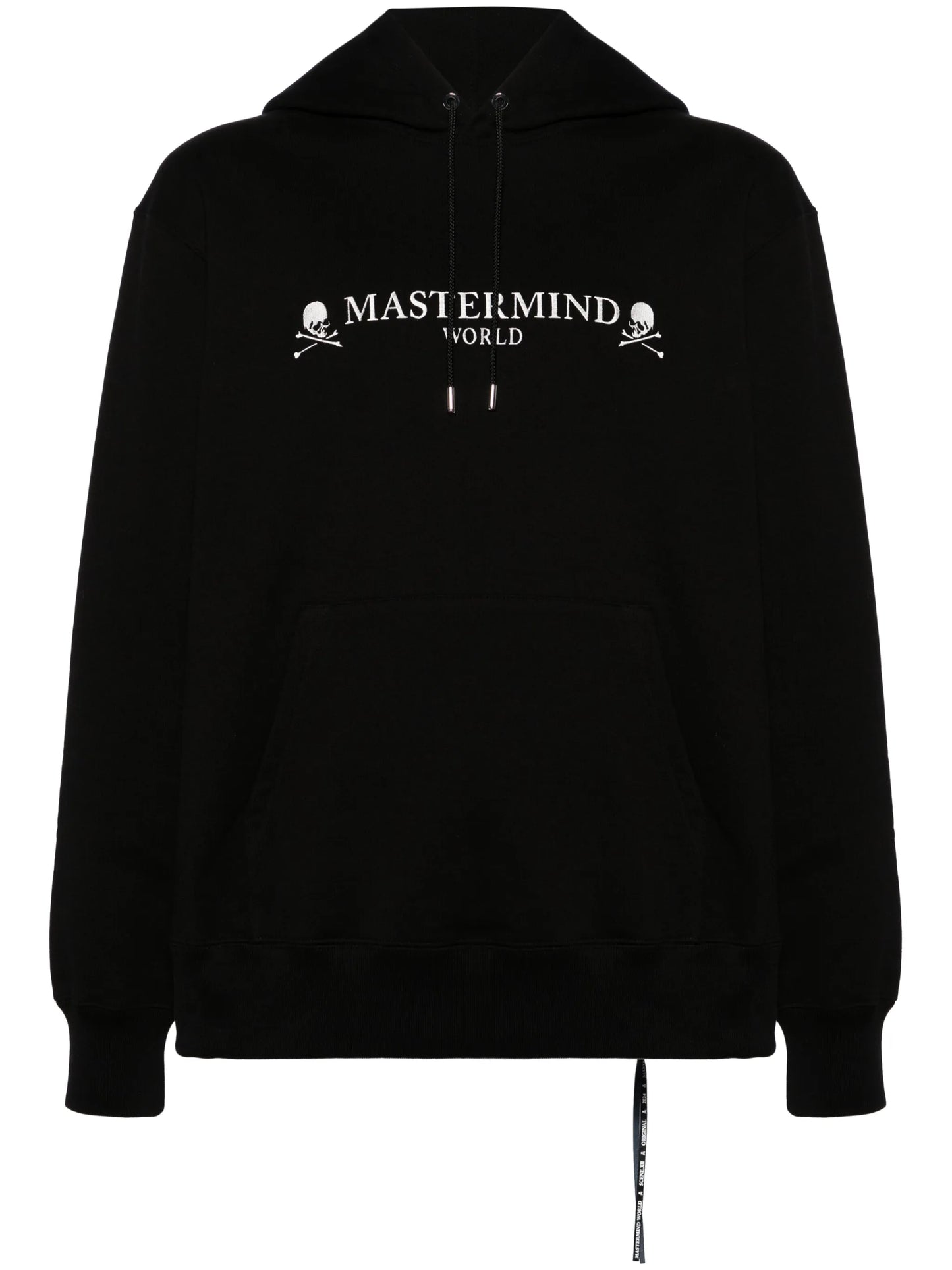 Skull-print cotton hoodie