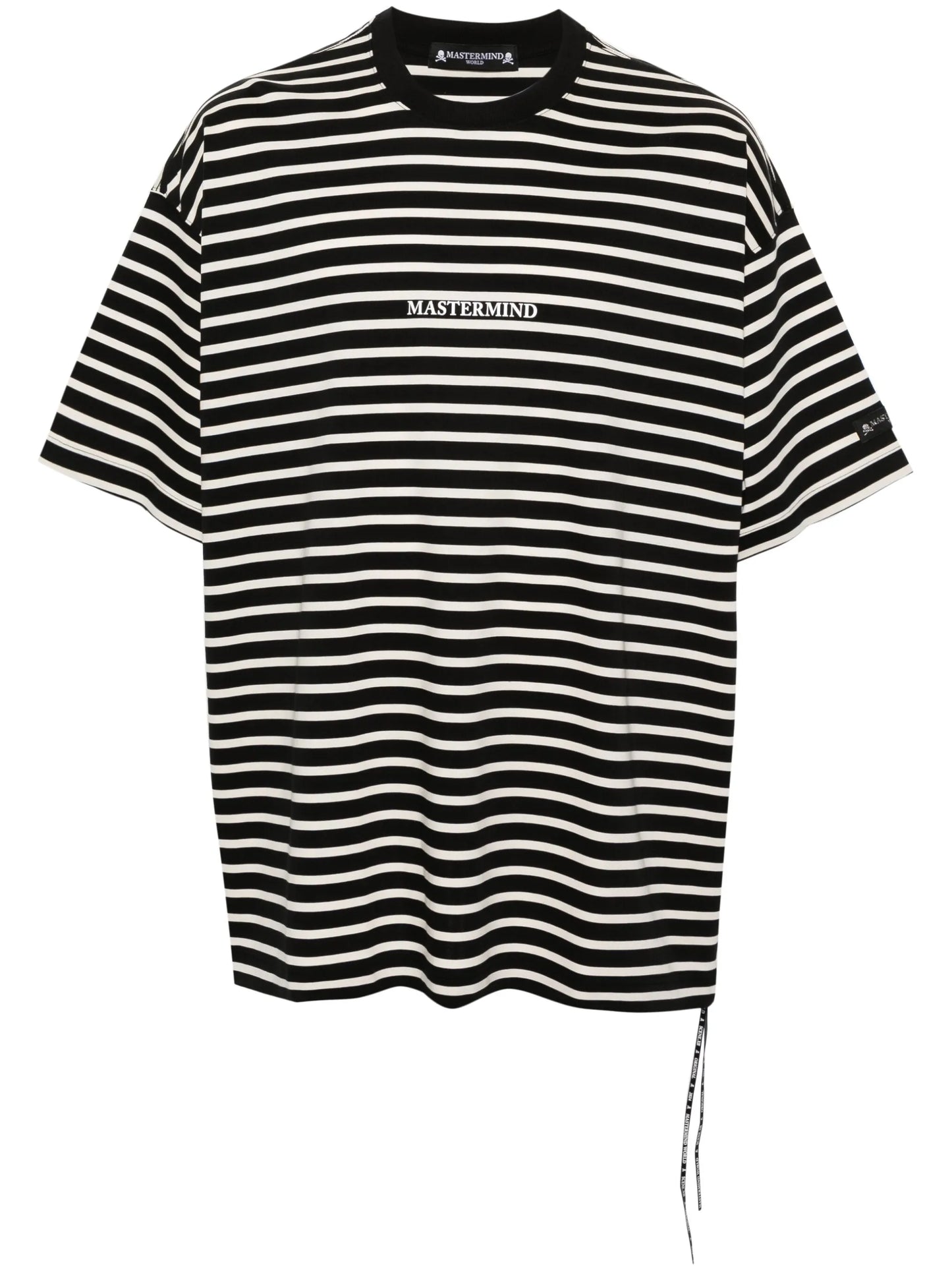 logo-print striped T-shirt