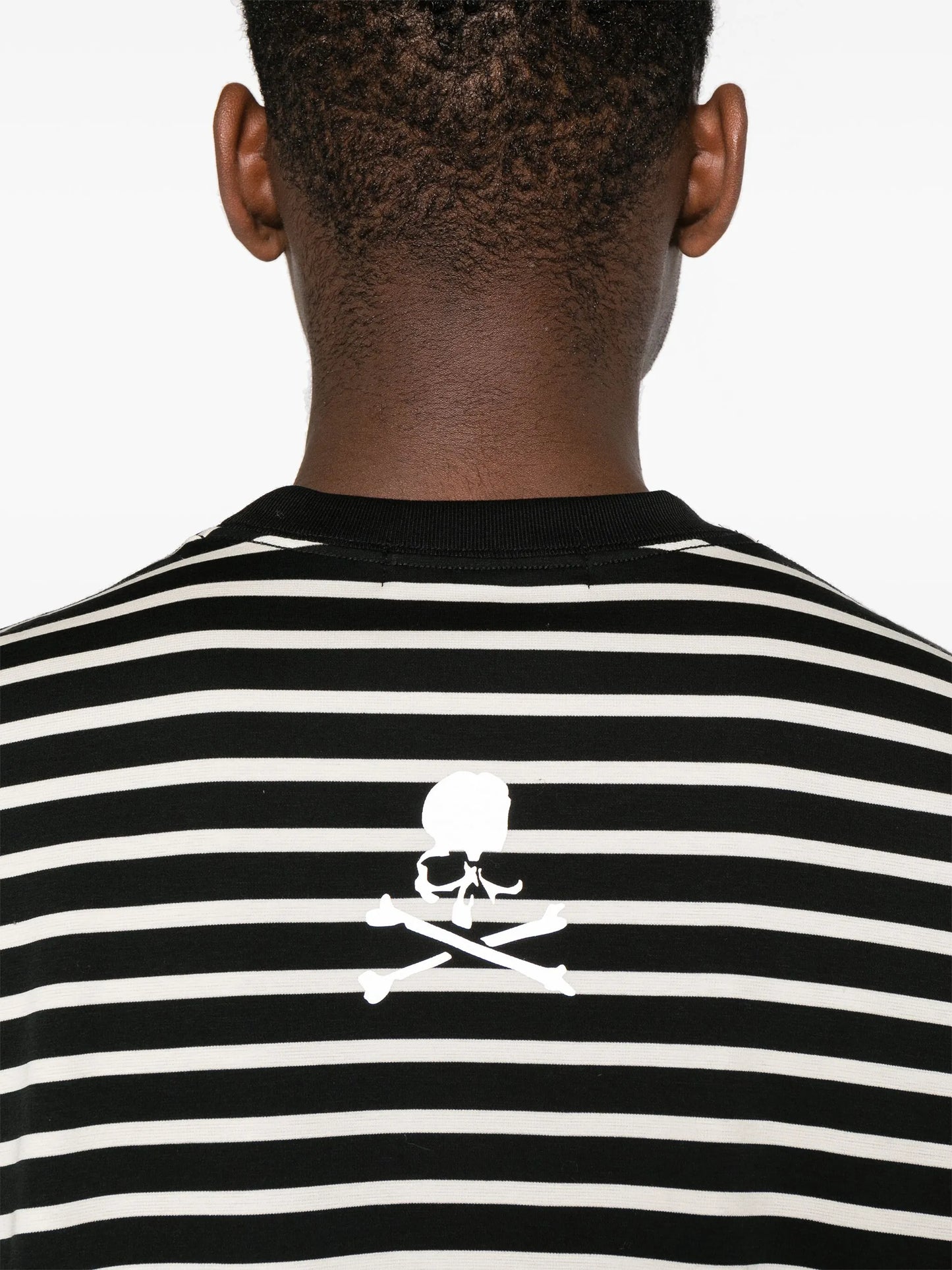 logo-print striped T-shirt