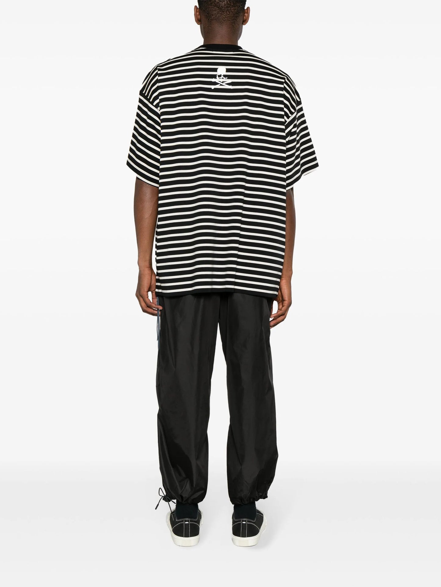 logo-print striped T-shirt
