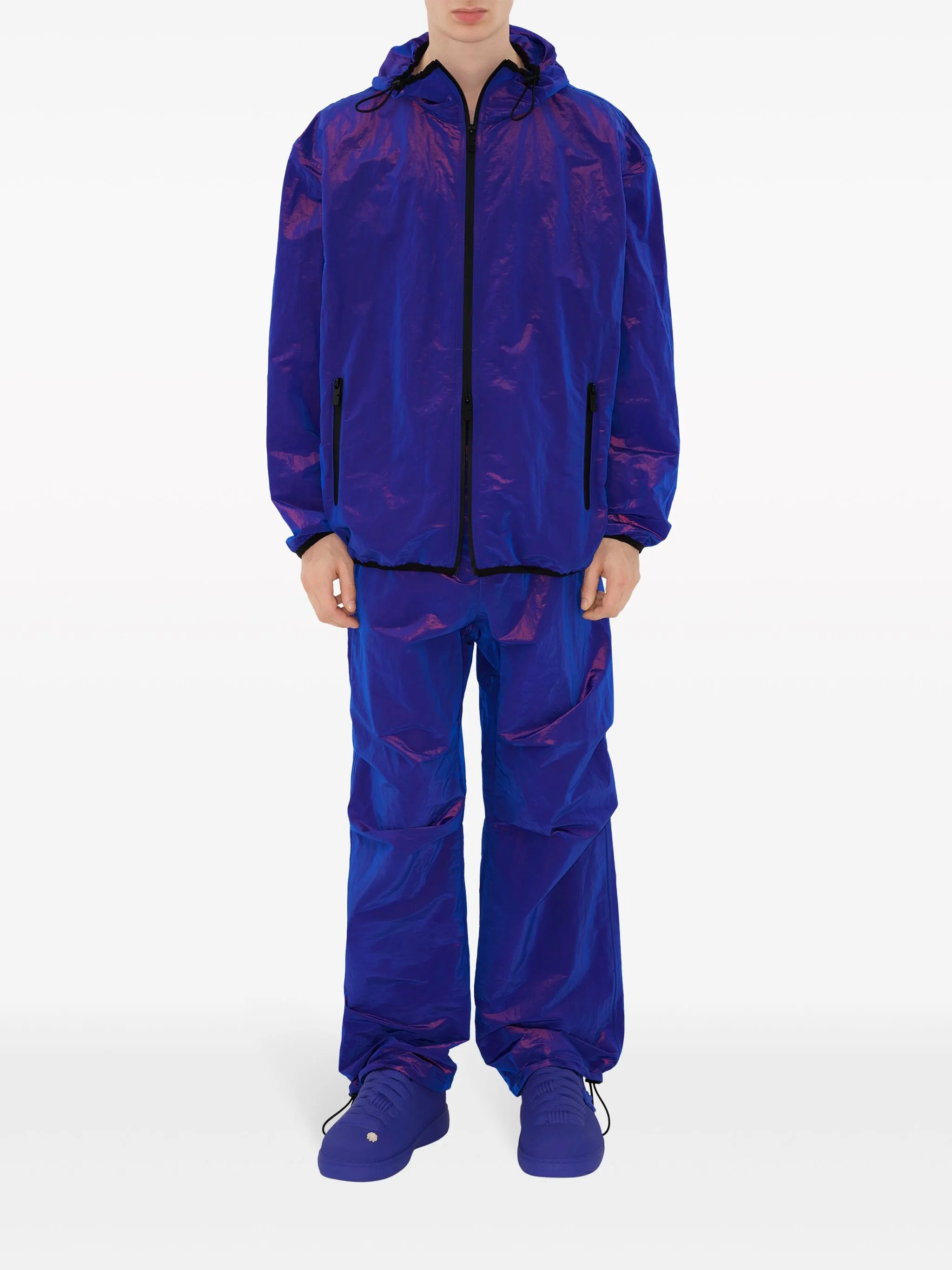EKD-embroidered windbreaker jacket