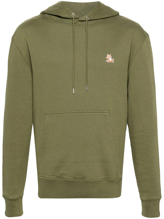 Chillax Fox-patch cotton hoodie