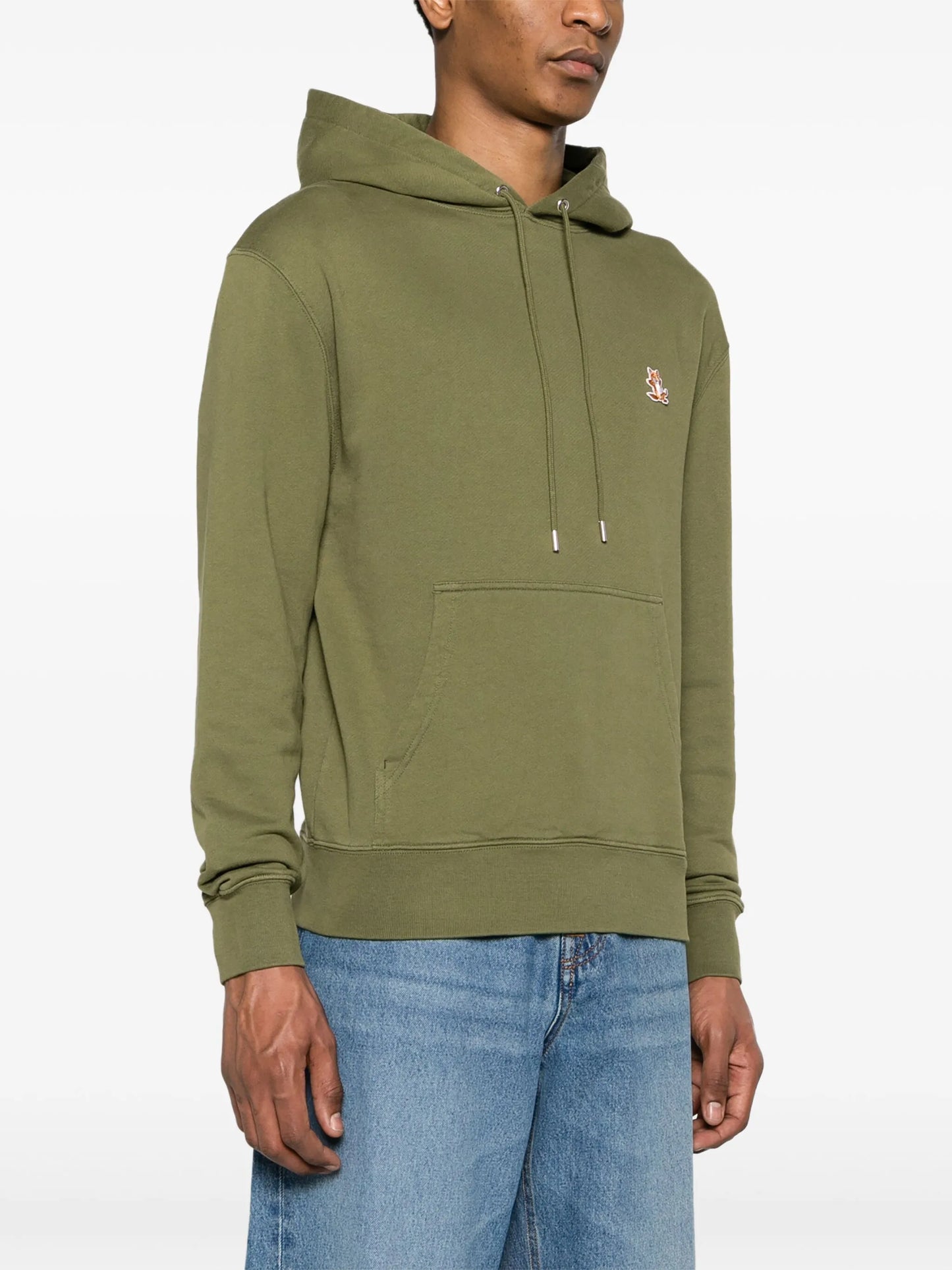 Chillax Fox-patch cotton hoodie