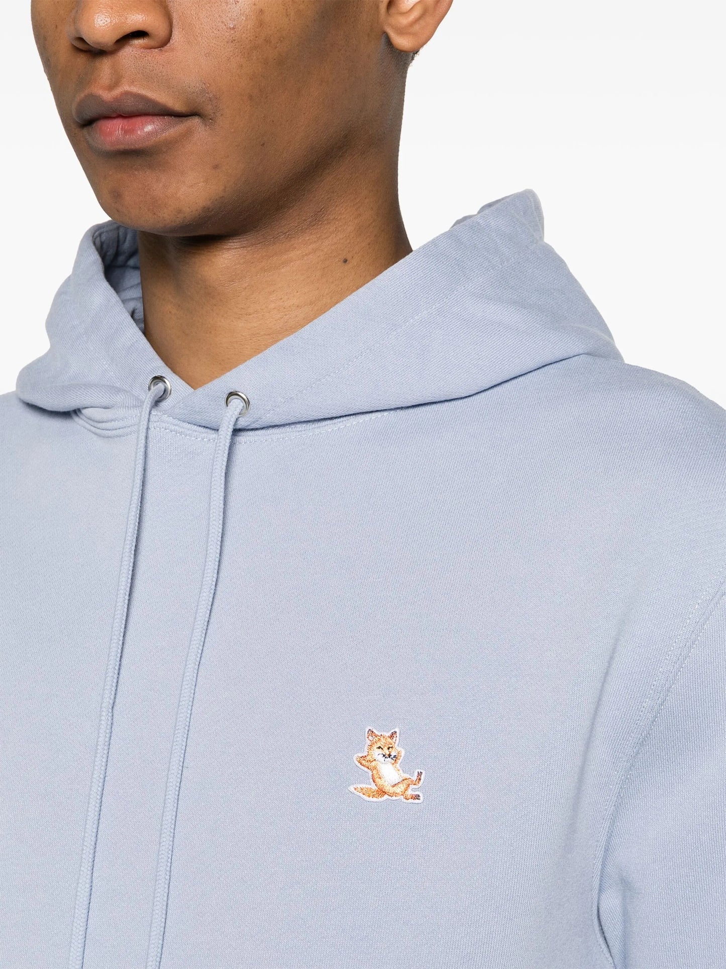 Chillax Fox-patch cotton hoodie