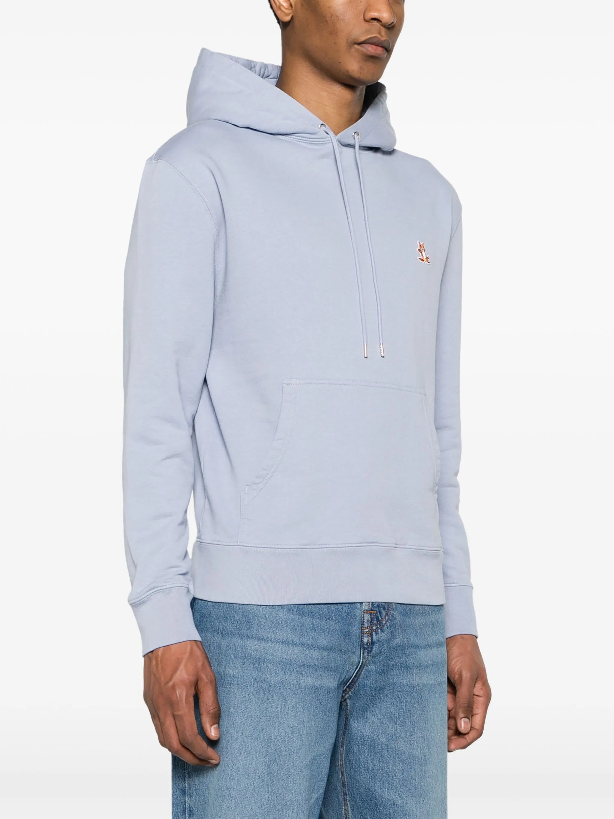 Chillax Fox-patch cotton hoodie