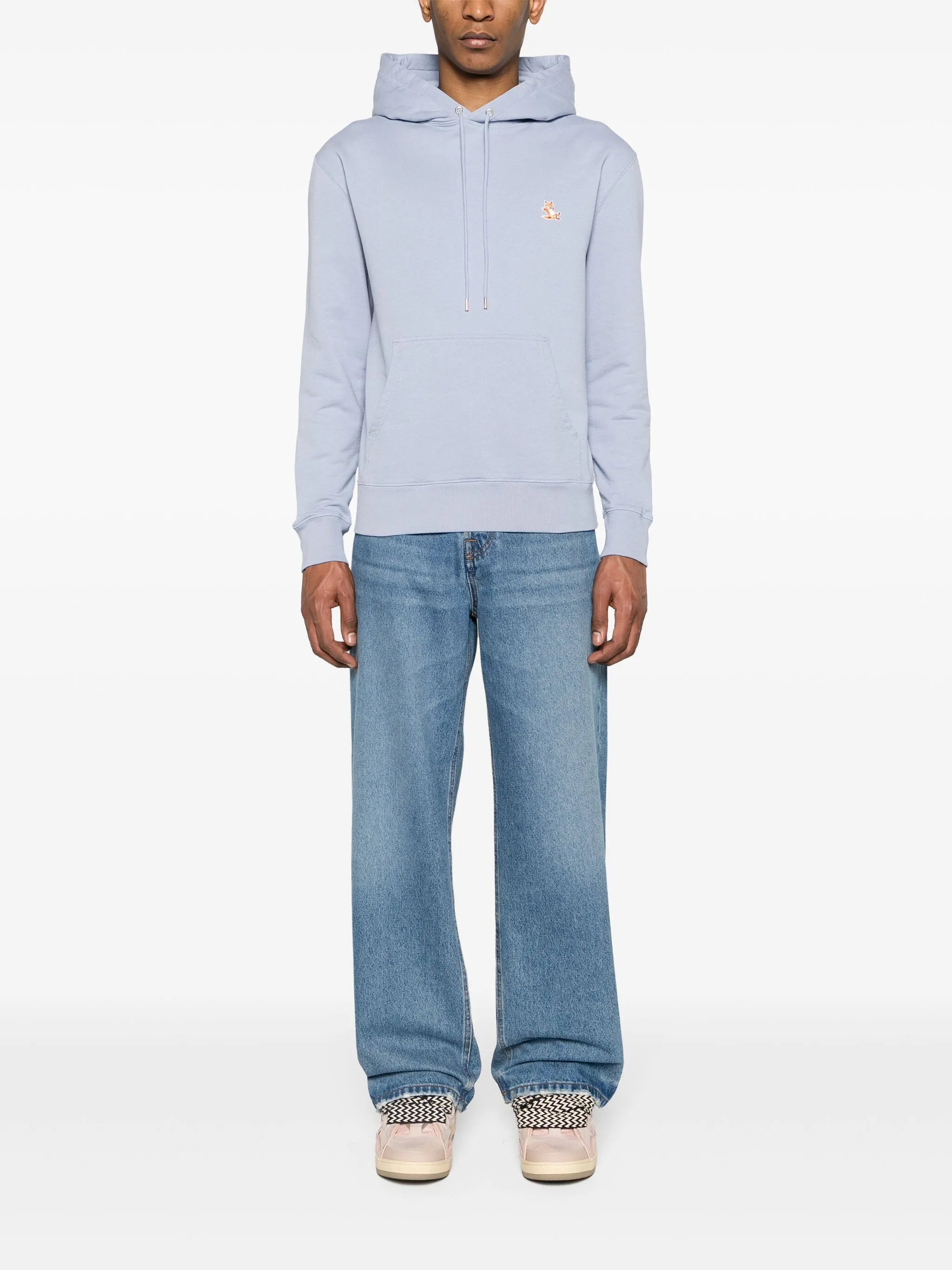 Chillax Fox-patch cotton hoodie