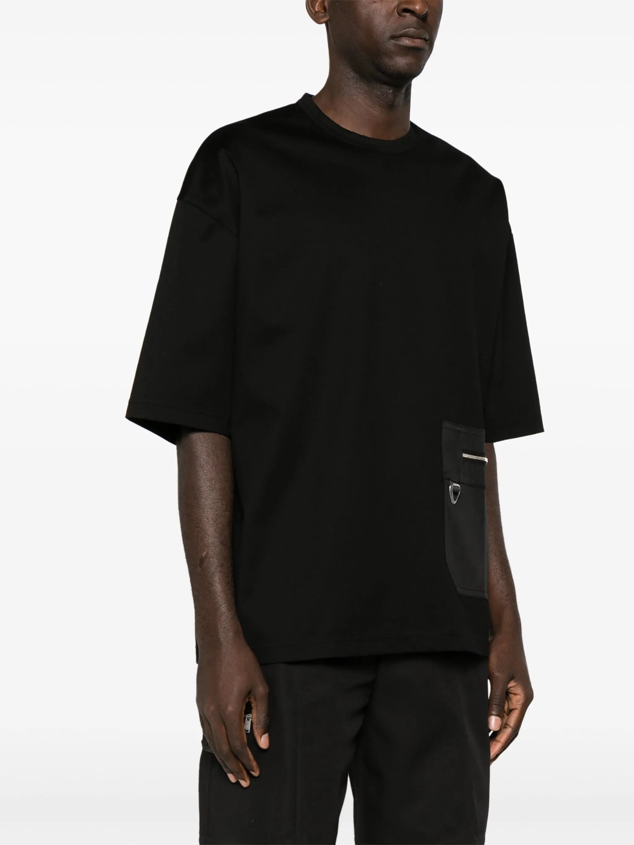 pocket-detailed cotton T-shirt