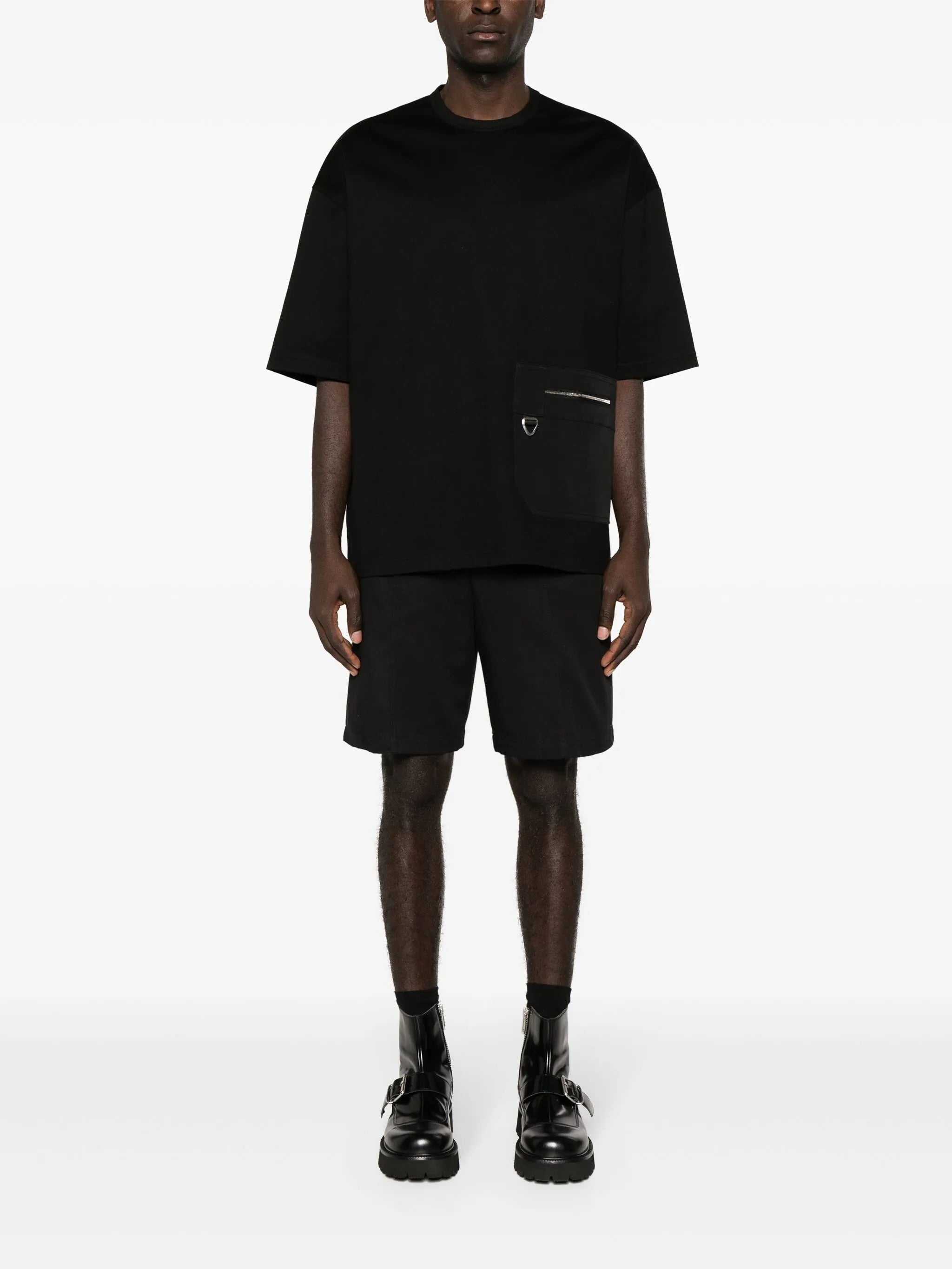 pocket-detailed cotton T-shirt