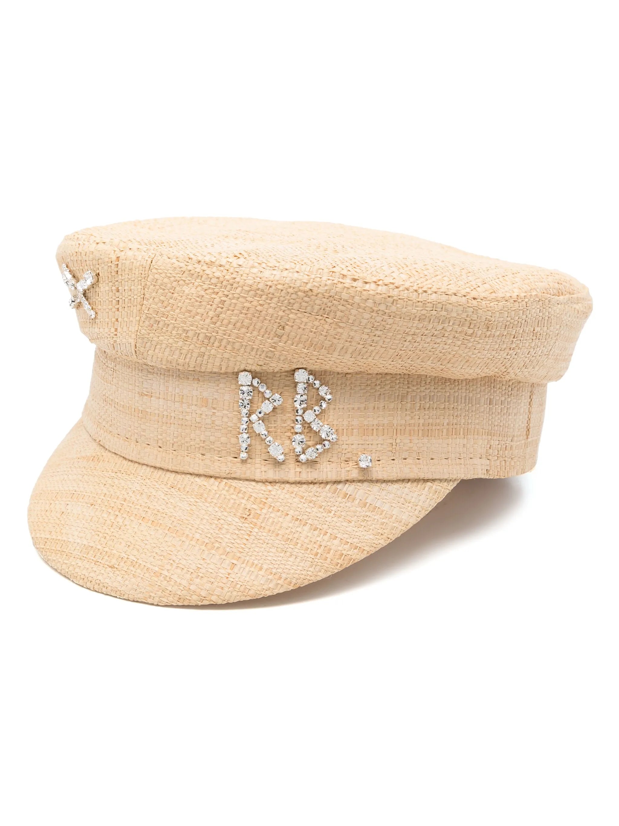 raffia baker boy cap