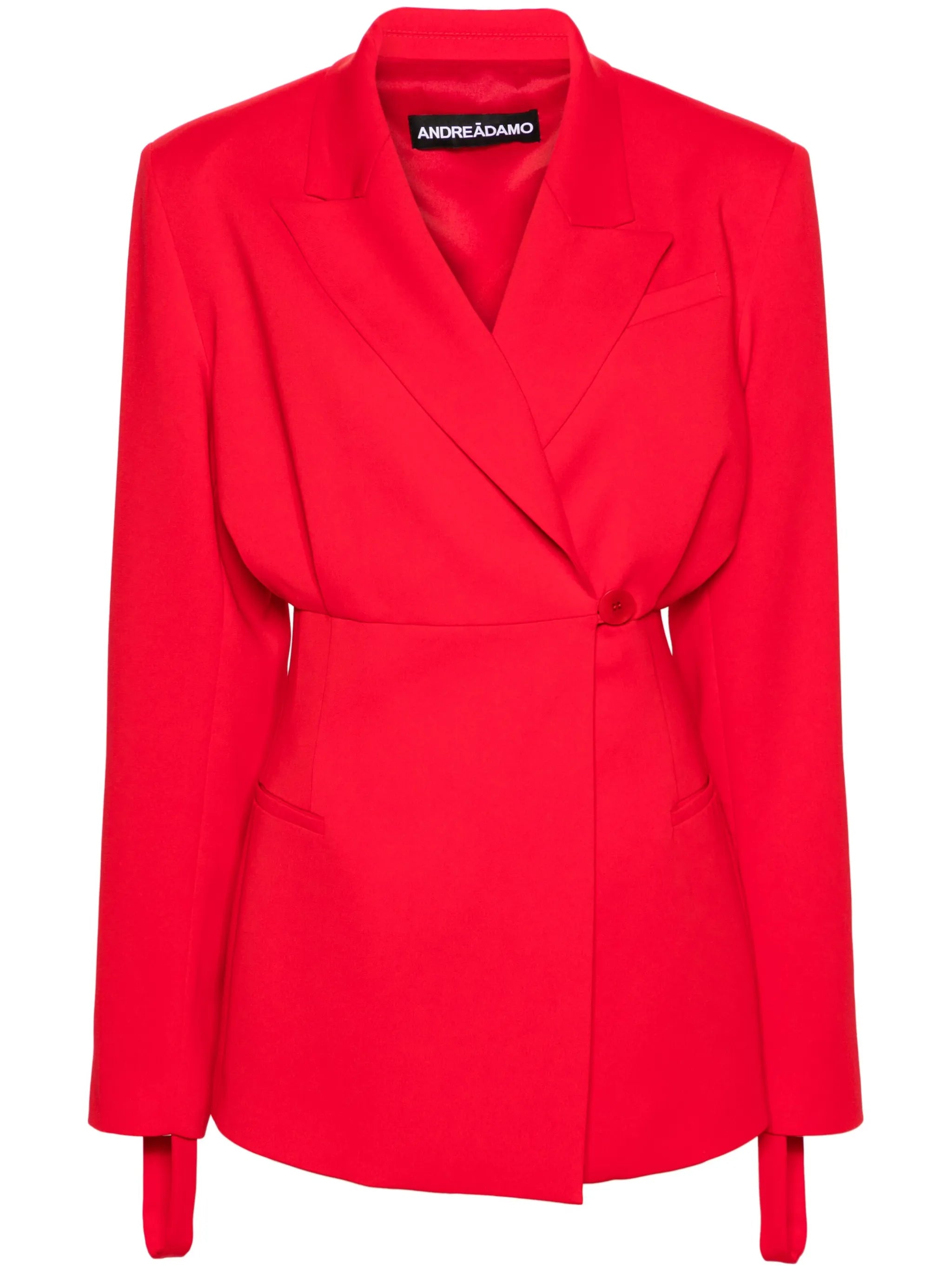 peak-lapels single-breasted blazer