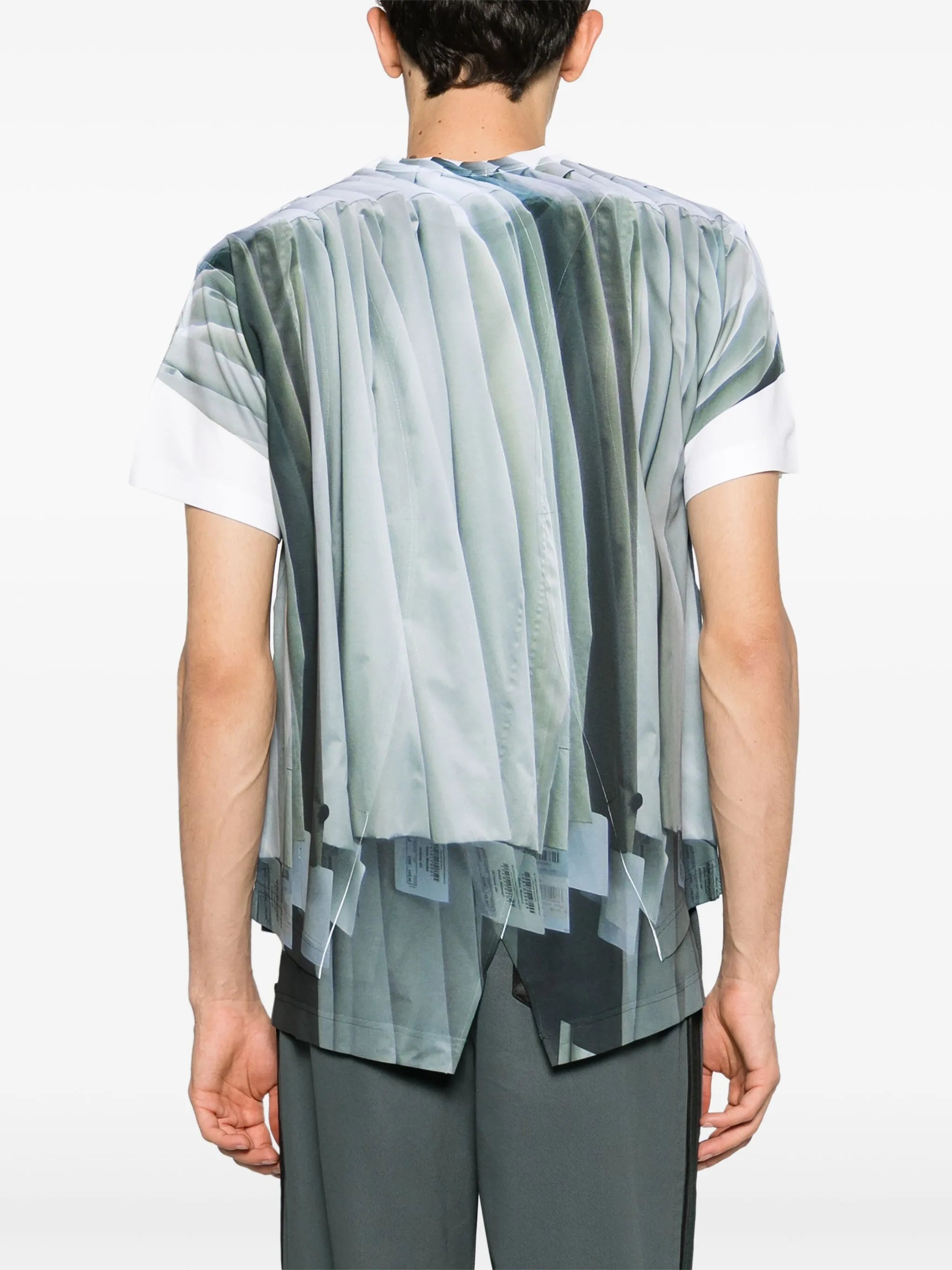 trompe l'oeil-print T-shirt