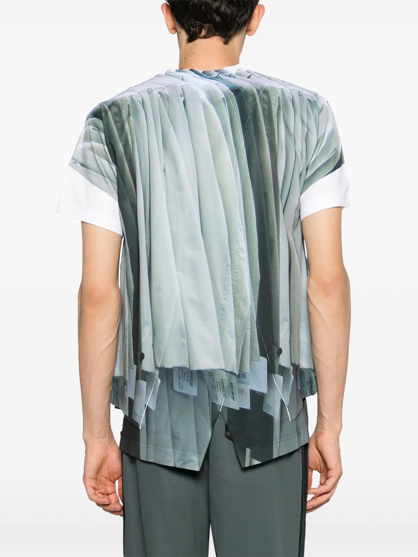 trompe l'oeil-print T-shirt