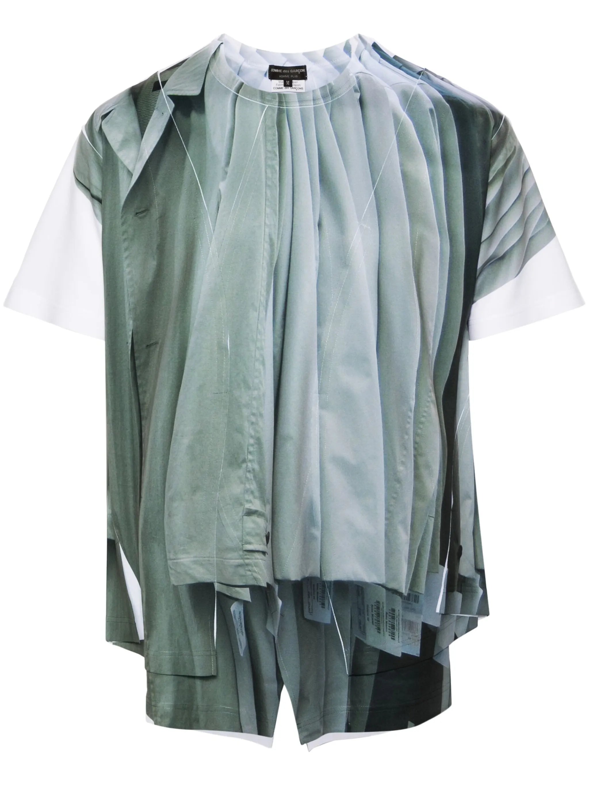 trompe l'oeil-print T-shirt
