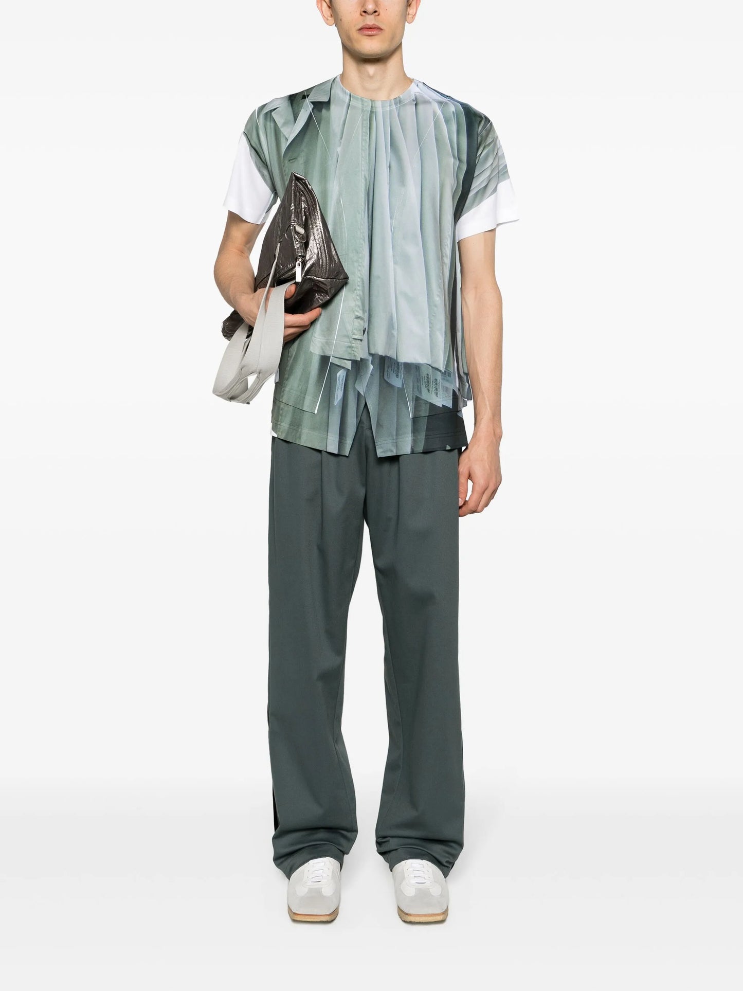 trompe l'oeil-print T-shirt