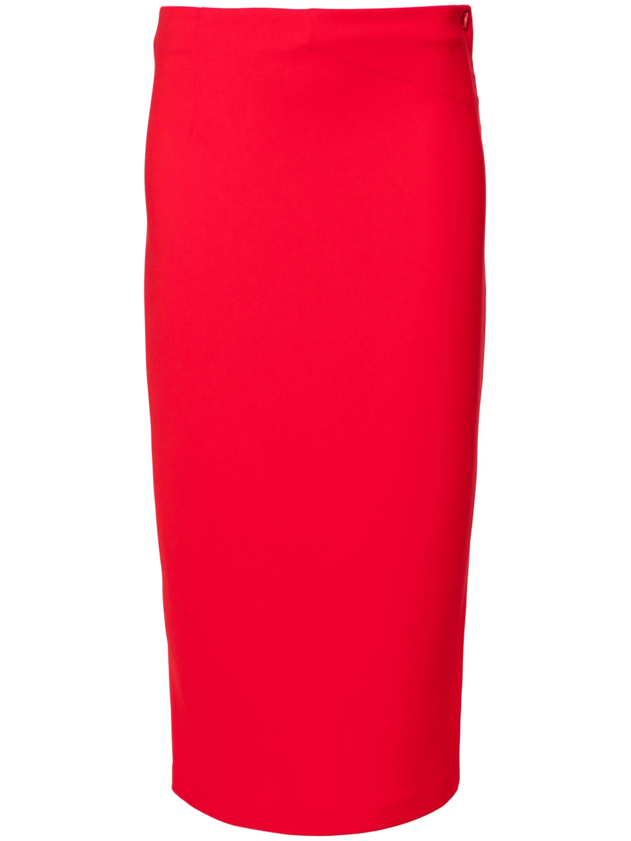 mid-rise cady midi skirt