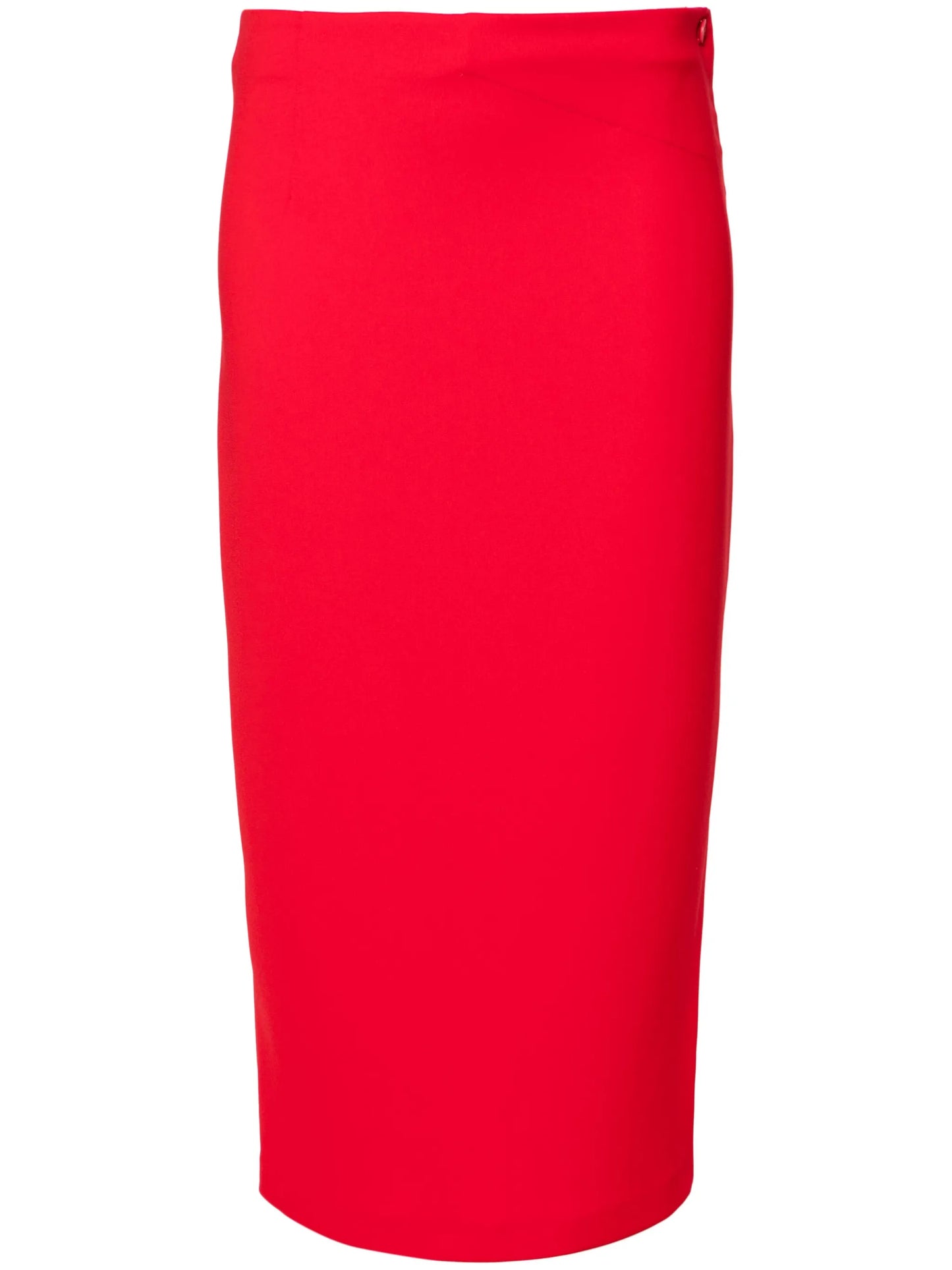 mid-rise cady midi skirt