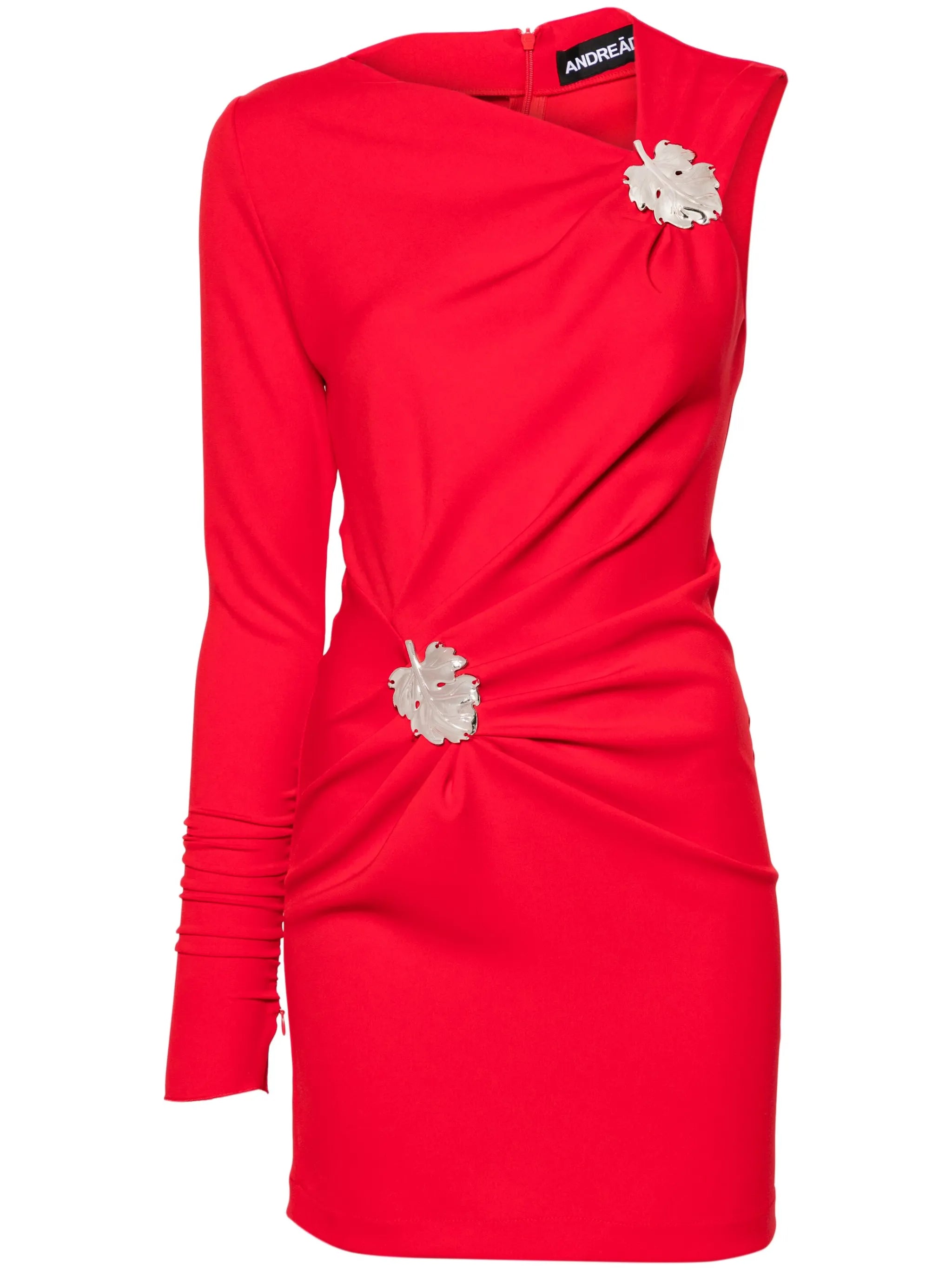 one-shoulder cady minidress