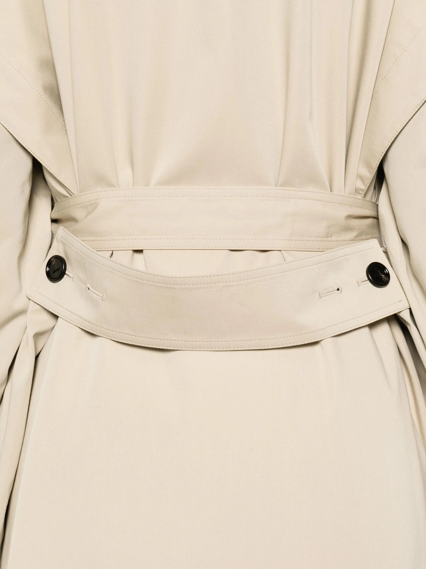 gabardine cape trenchcoat