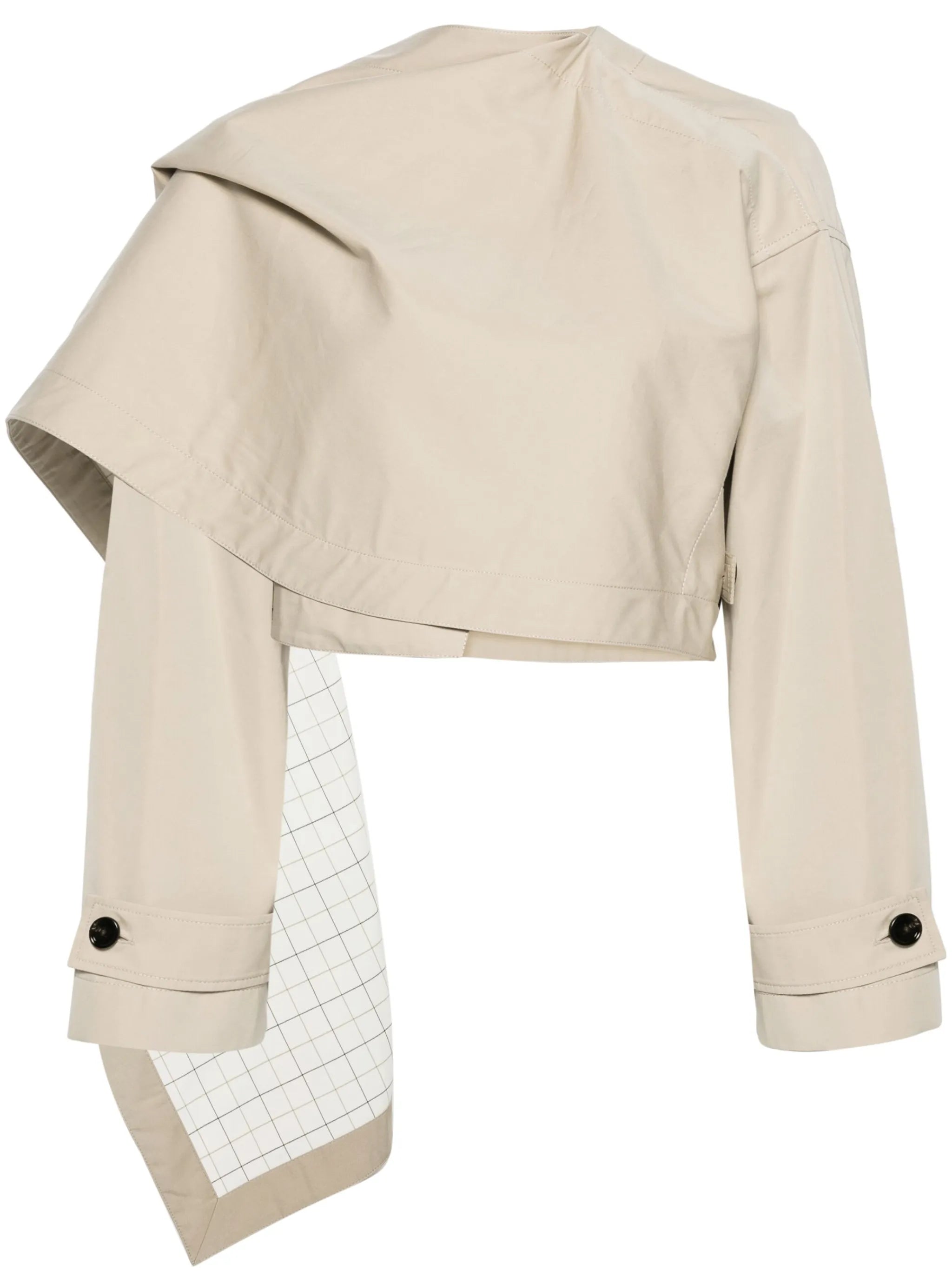 wrap gabardine cape