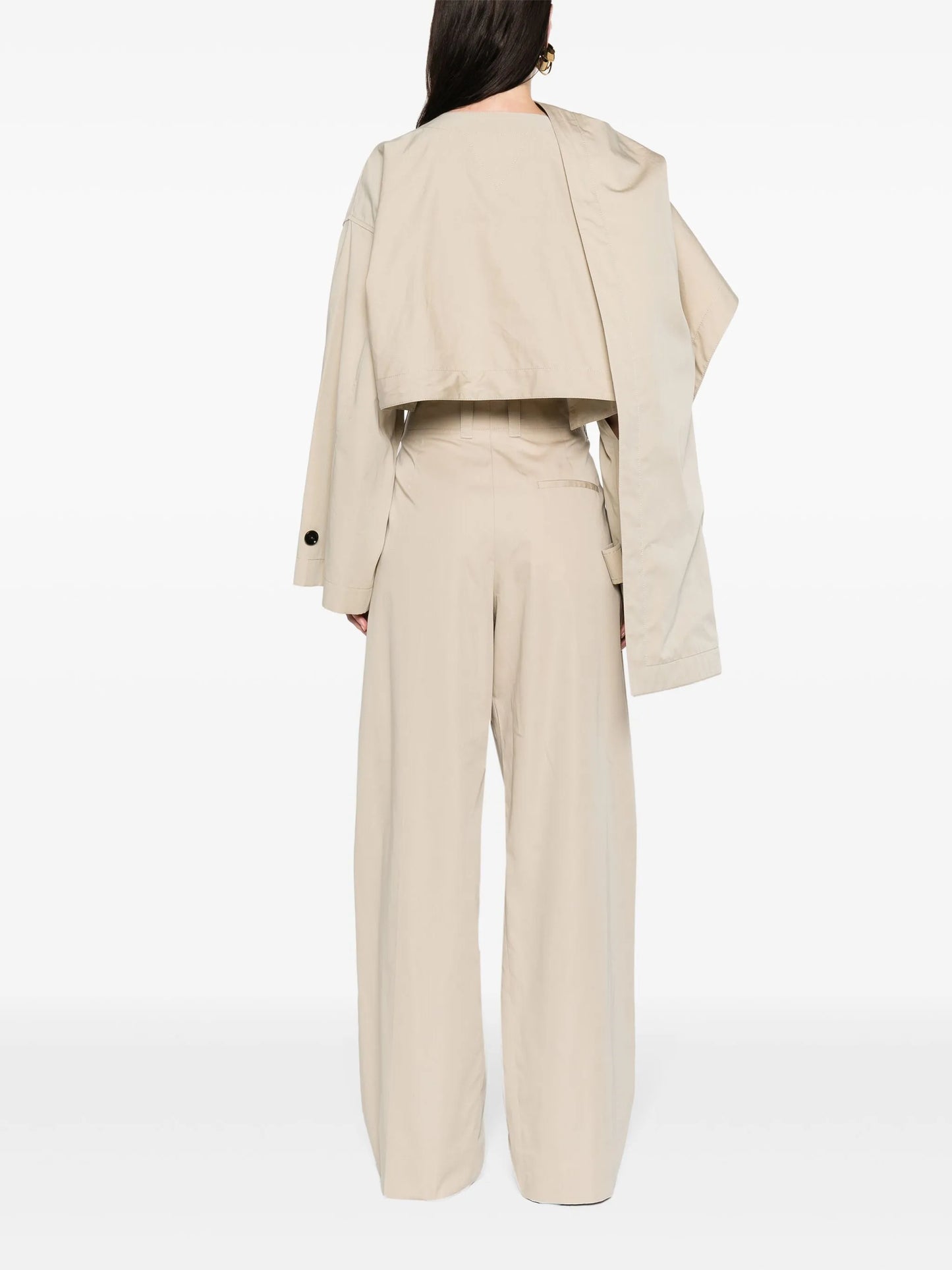 wrap gabardine cape