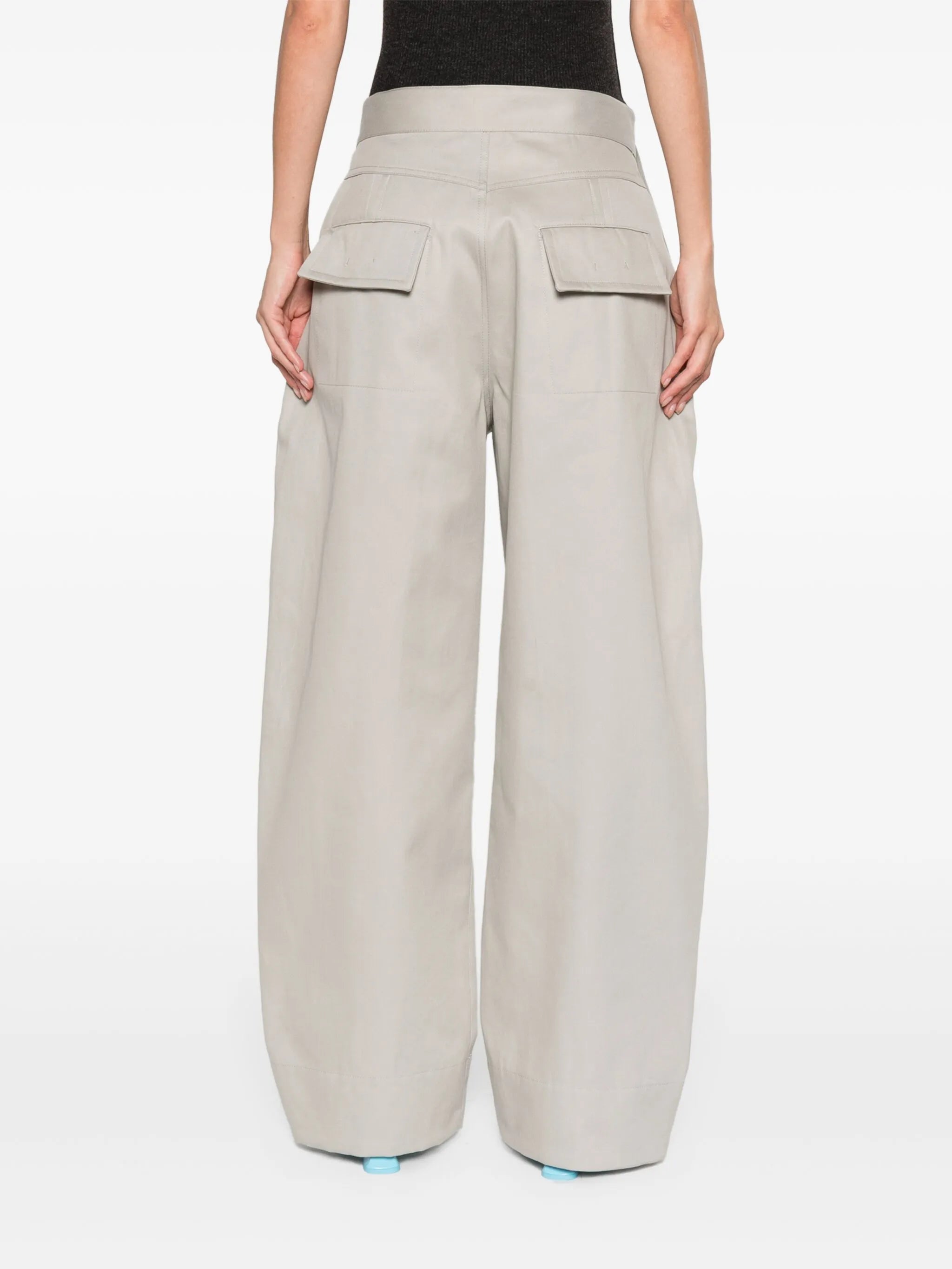 Sailor mid-rise wide-leg trousers