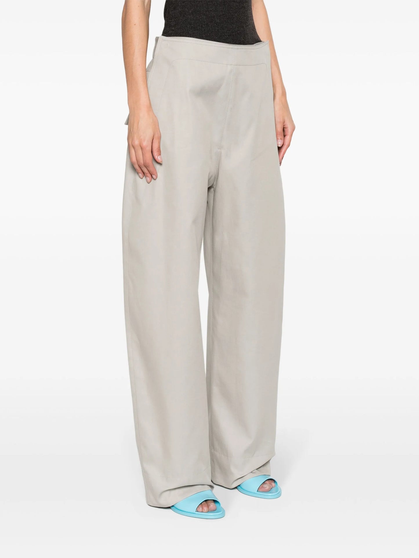 Sailor mid-rise wide-leg trousers