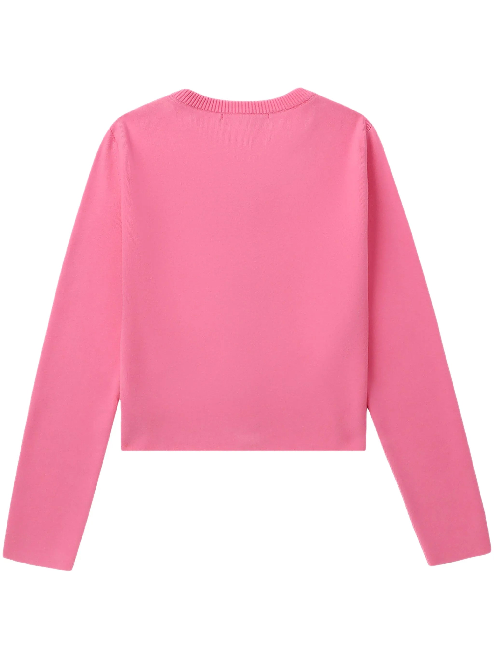 logo-embroidered cardigan