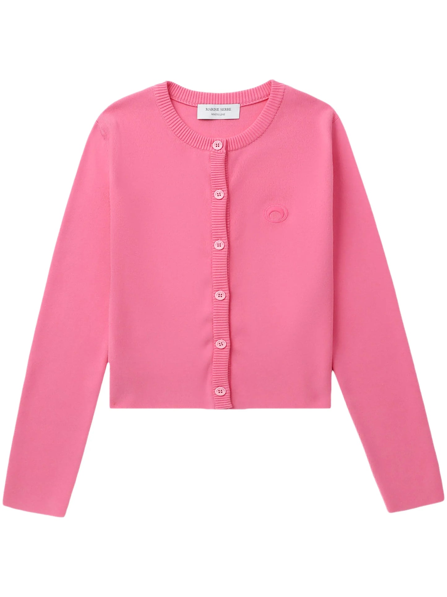 logo-embroidered cardigan