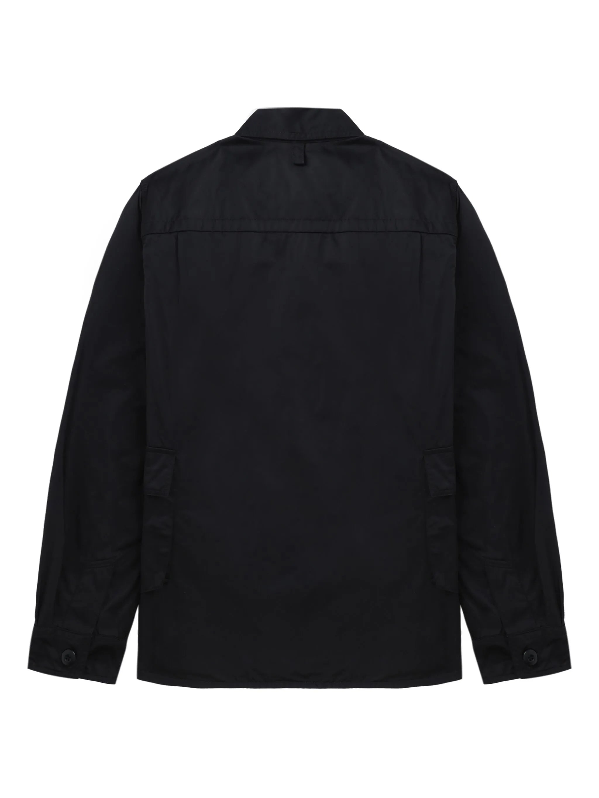 asymmetric pocket-detail shirt