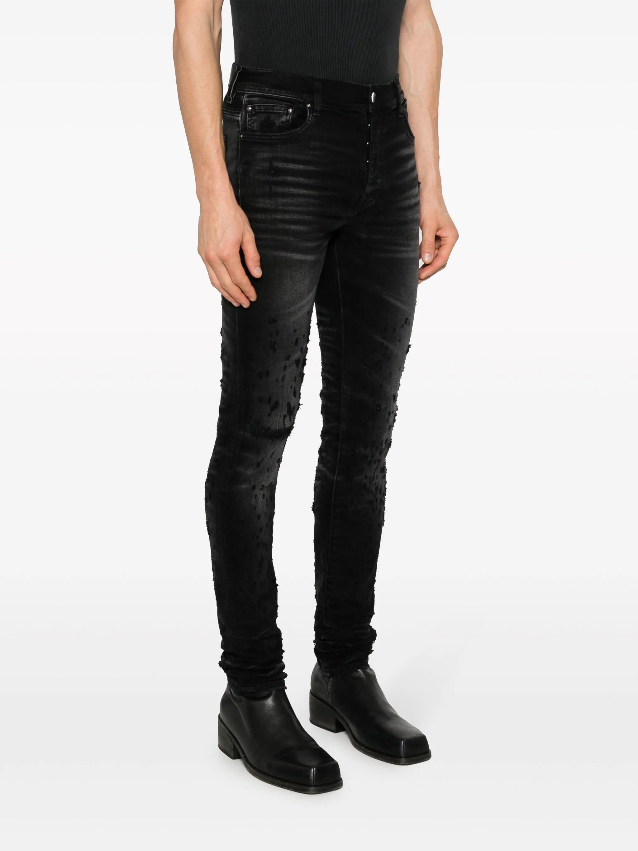 Shotgun mid-rise skinny jeans
