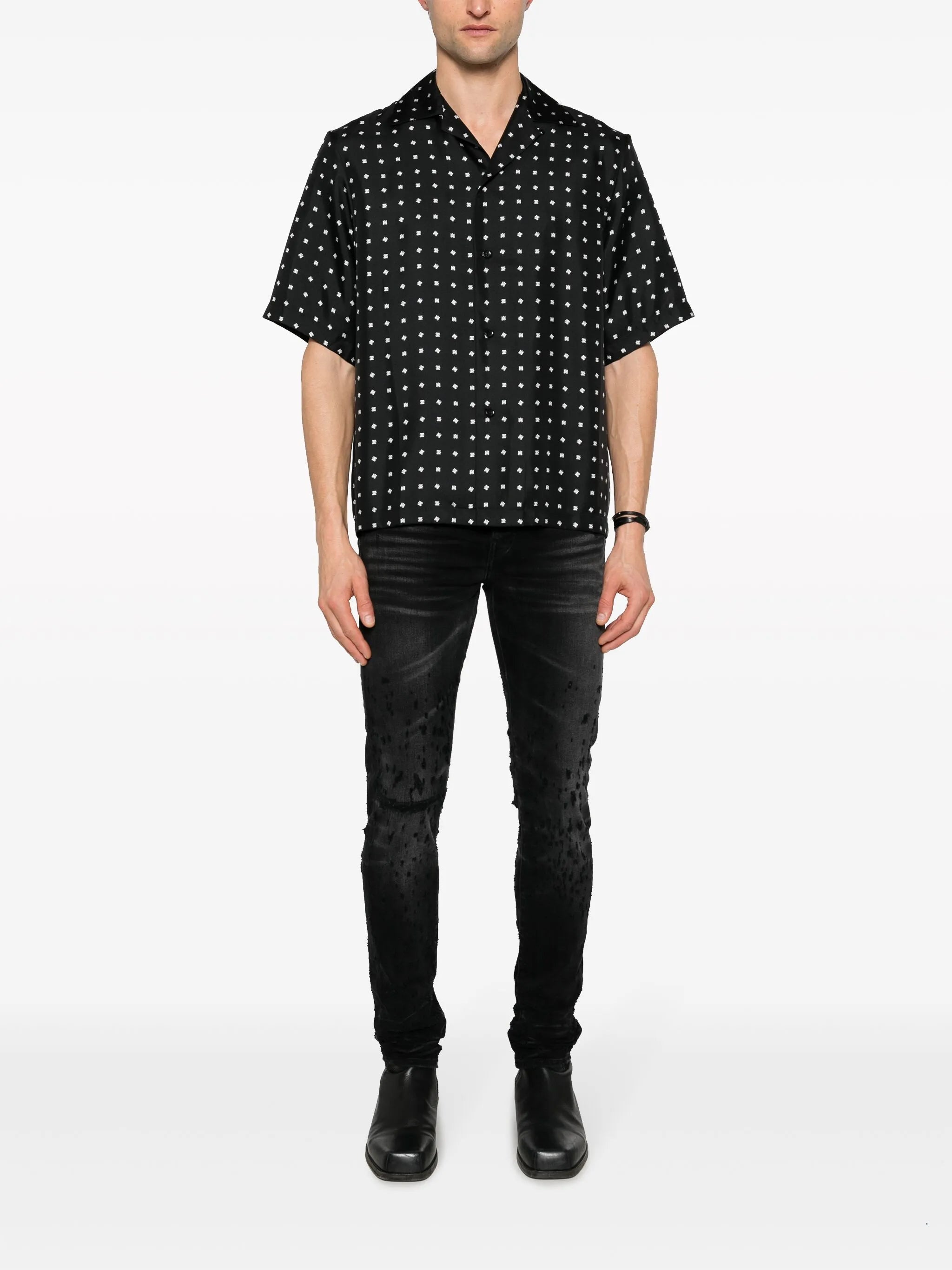 Shotgun mid-rise skinny jeans