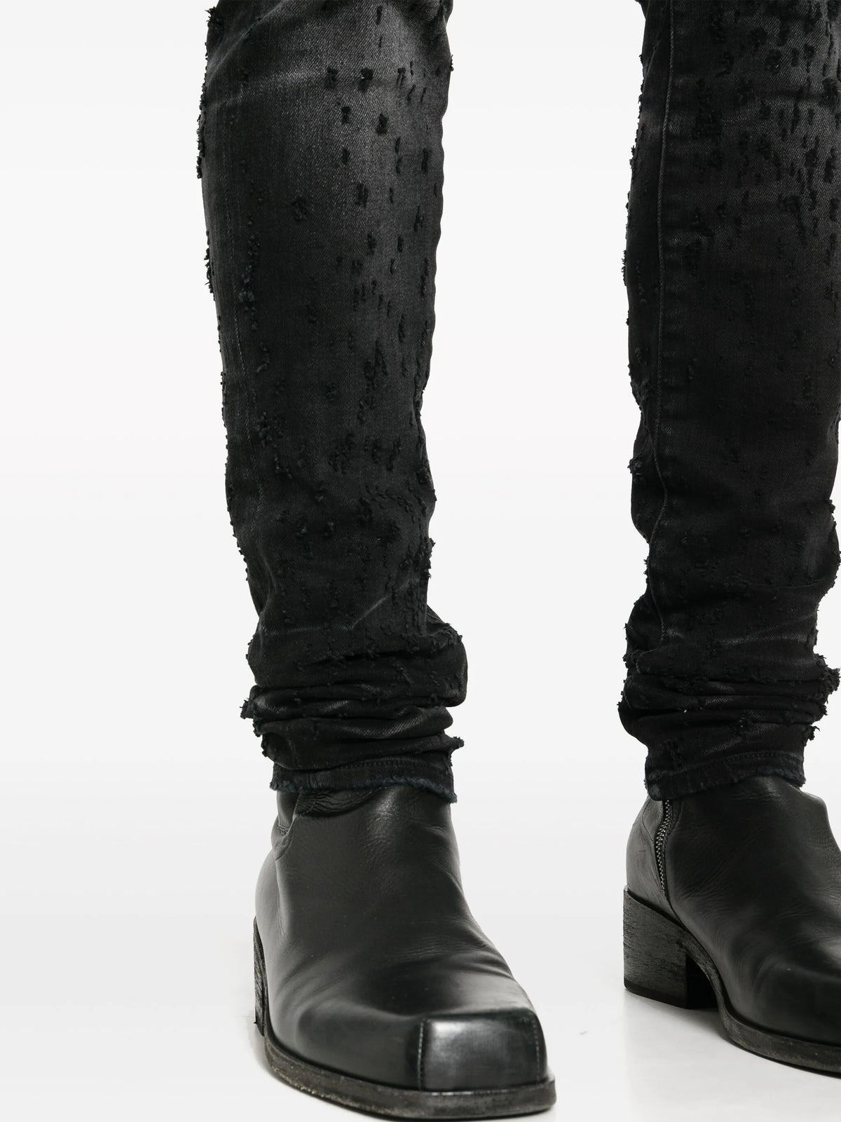 Shotgun mid-rise skinny jeans