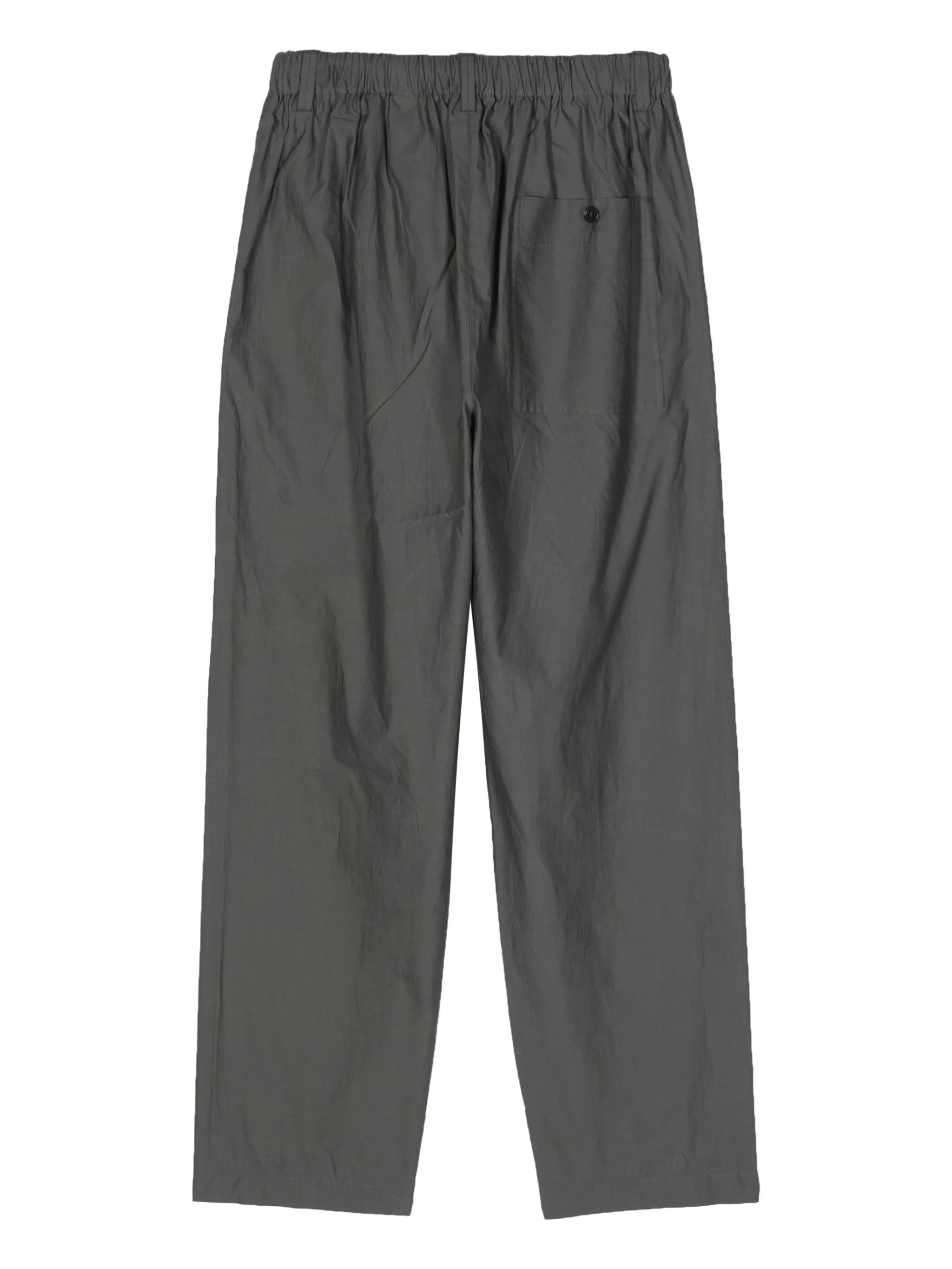 straight-leg poplin trousers