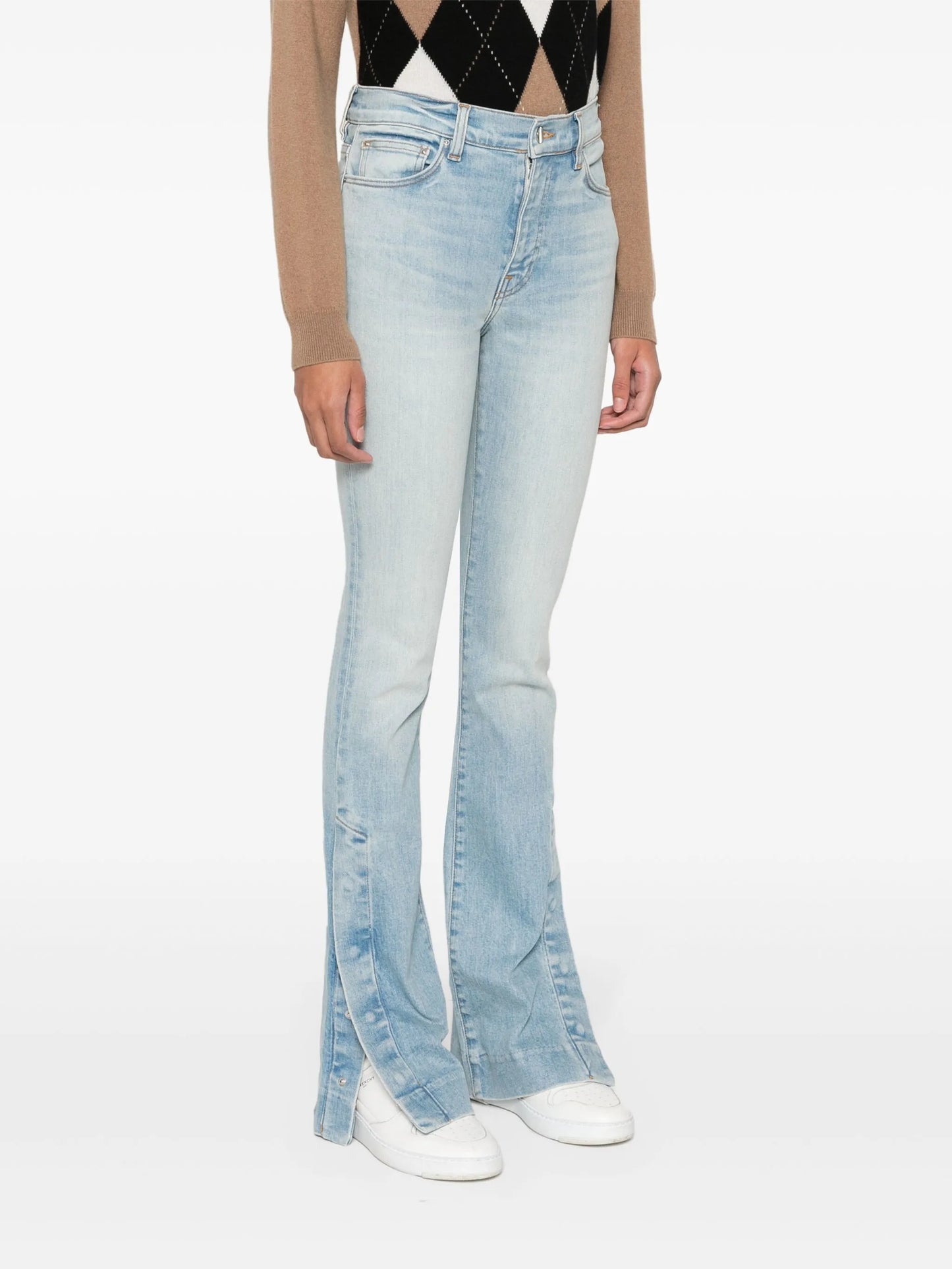 mid-rise bootcut jeans