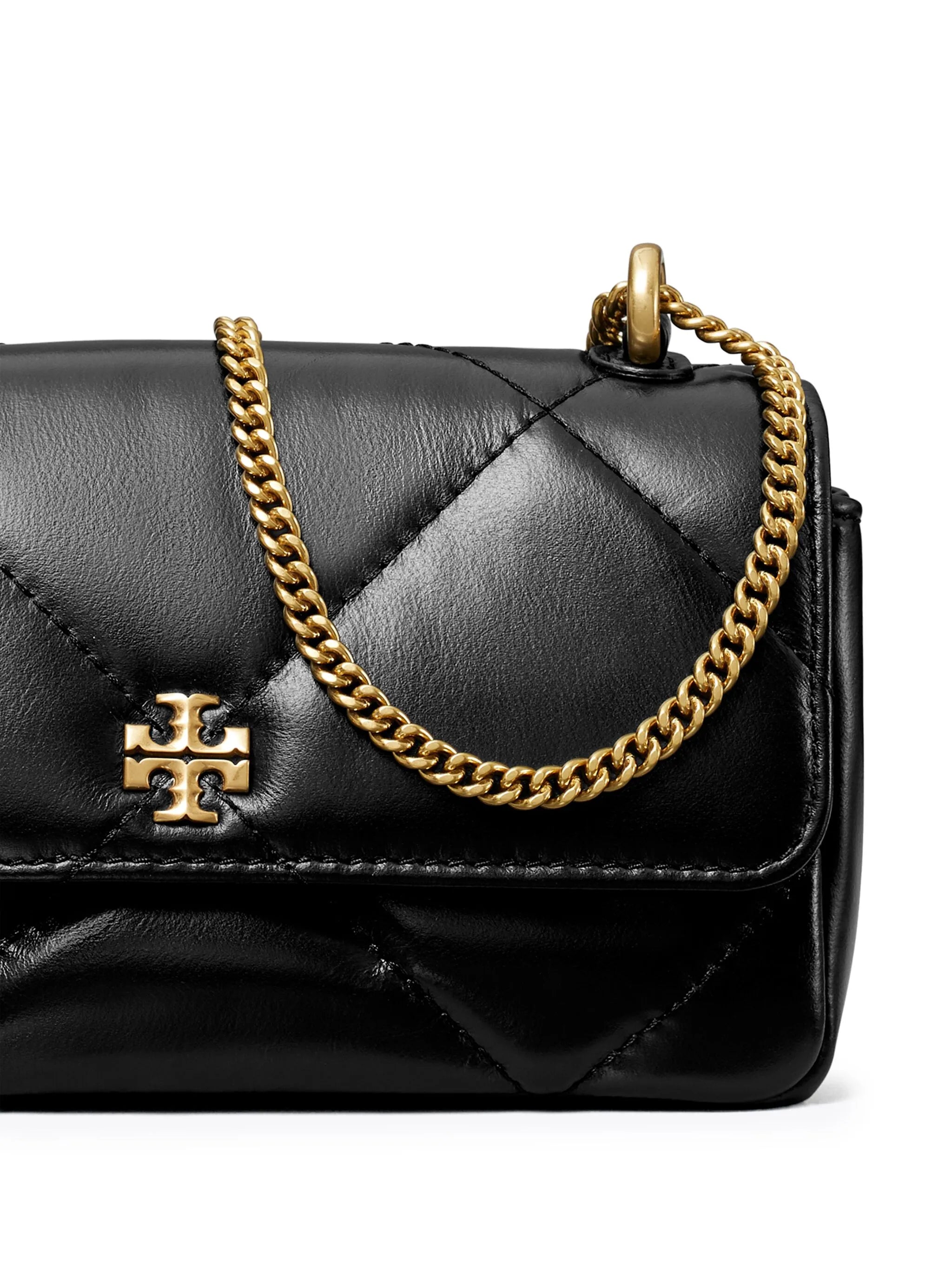 mini Kira diamond-quilted flap bag