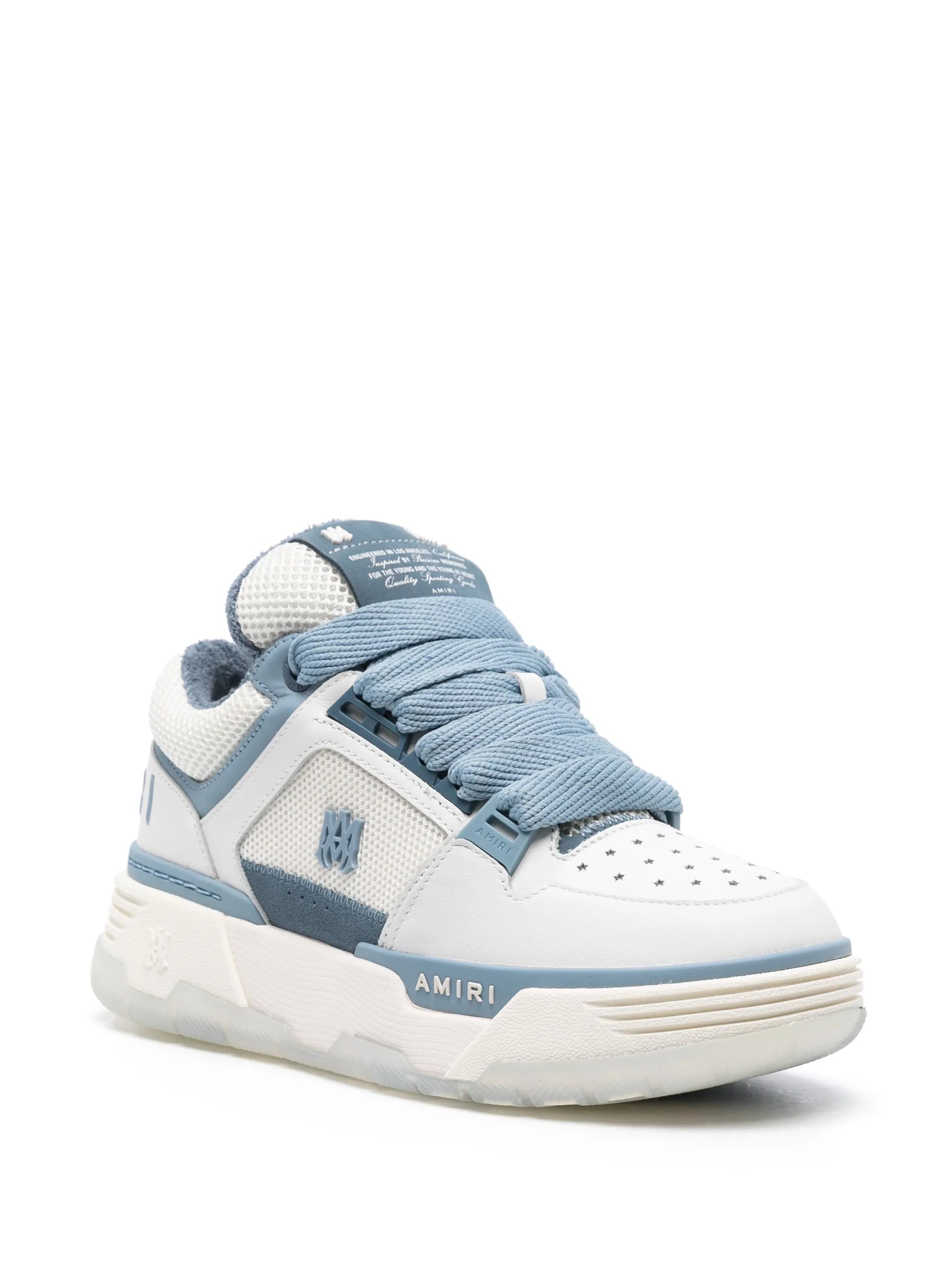 MA-1 leather chunky sneakers