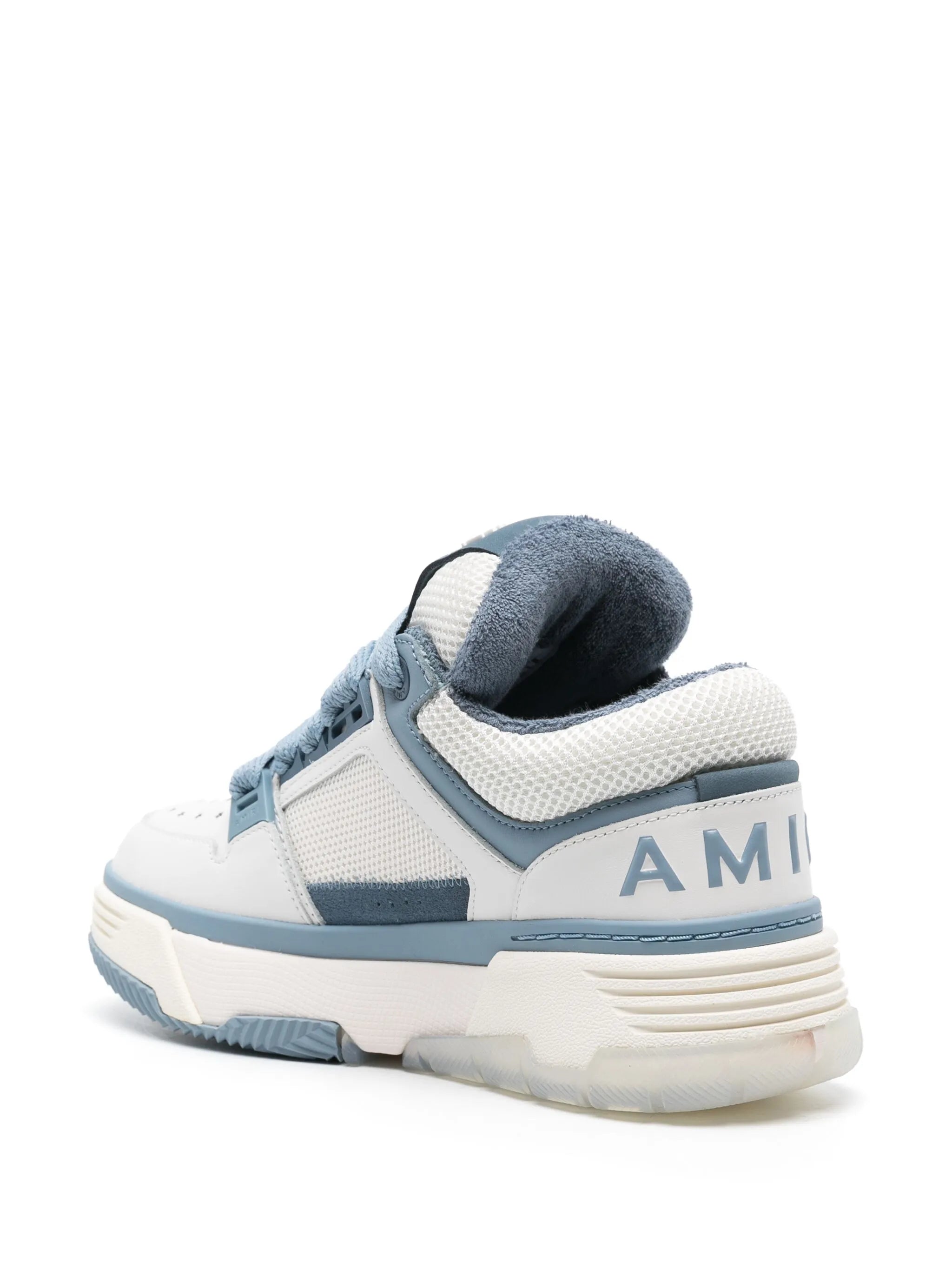 MA-1 leather chunky sneakers