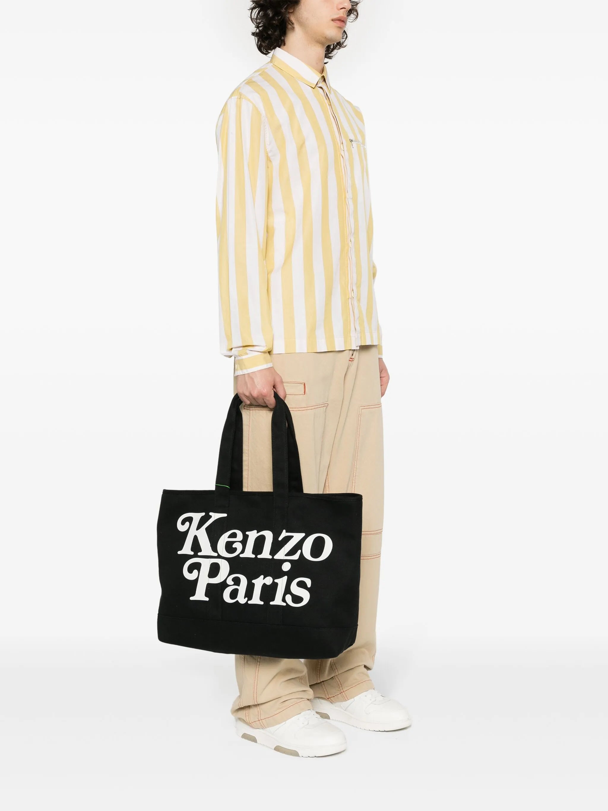 large logo-print tote bag