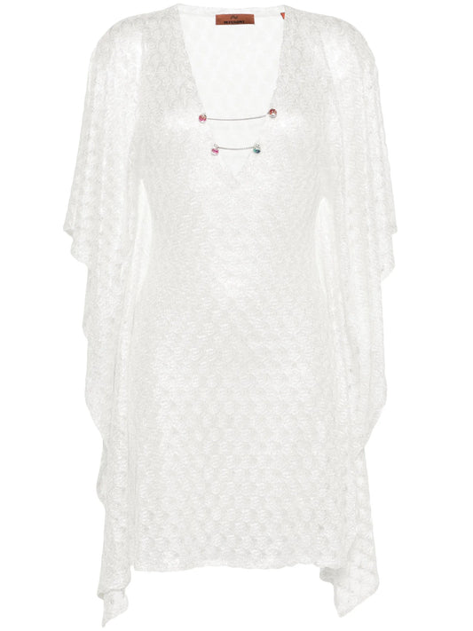 zigzag-woven dress