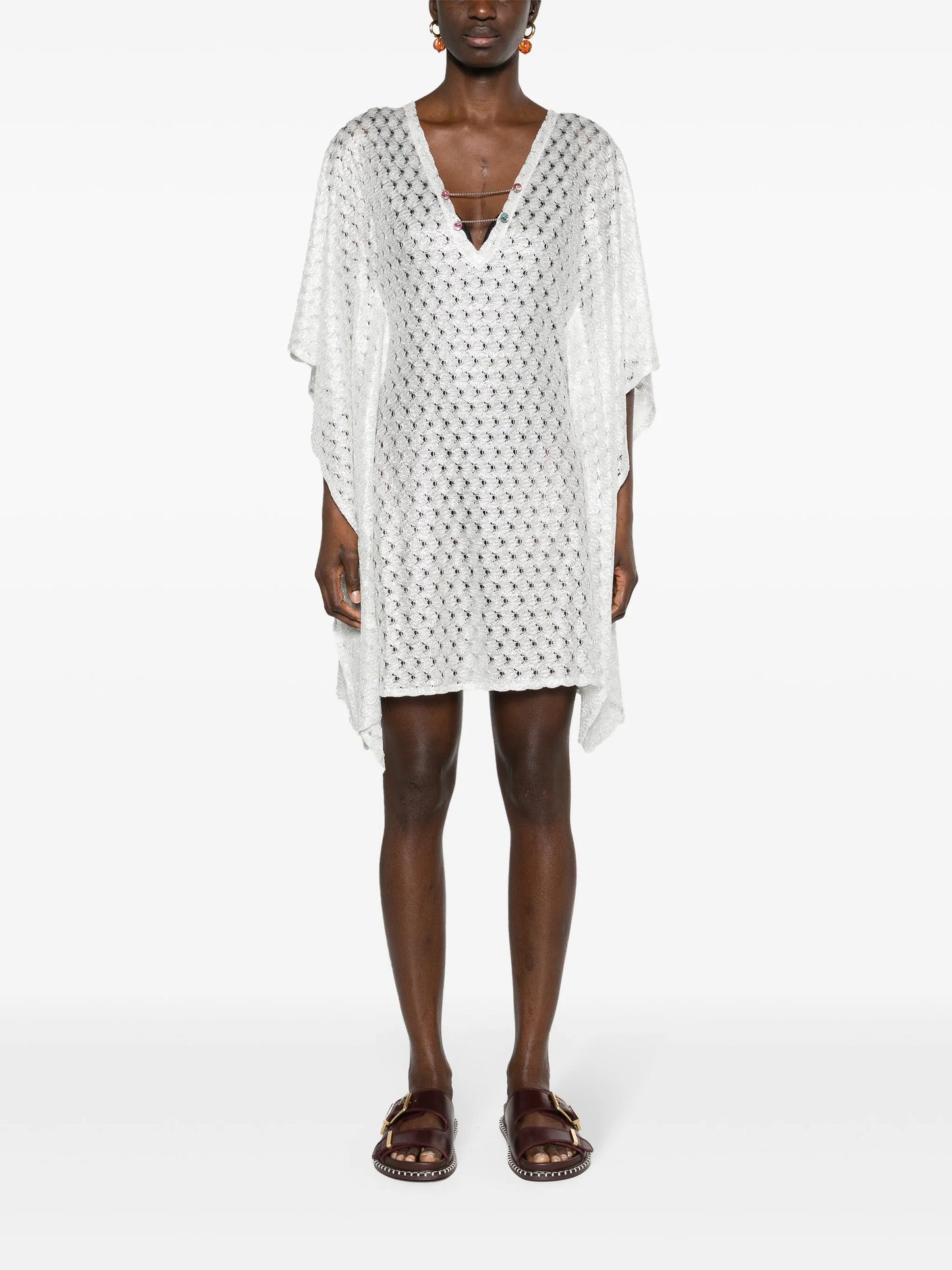 zigzag-woven dress