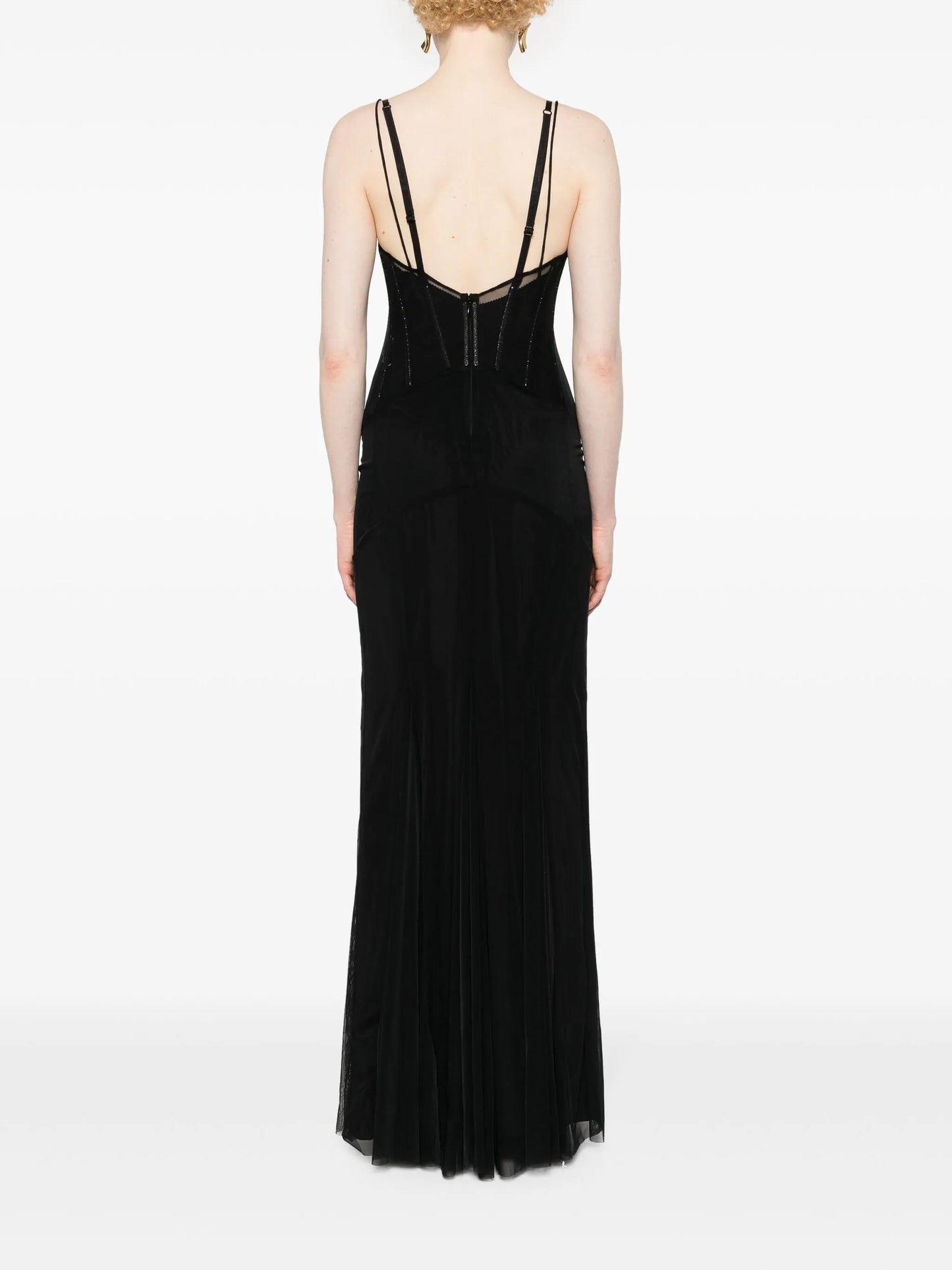 mesh maxi dress