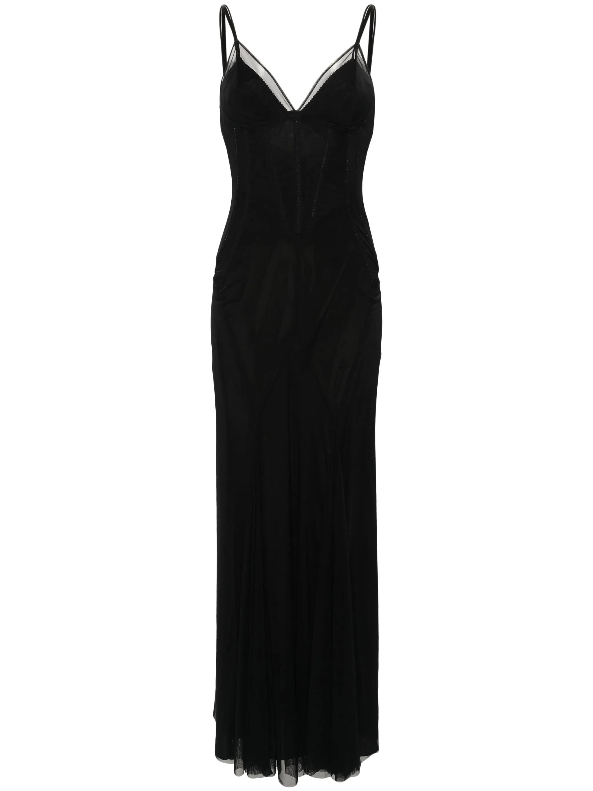 mesh maxi dress