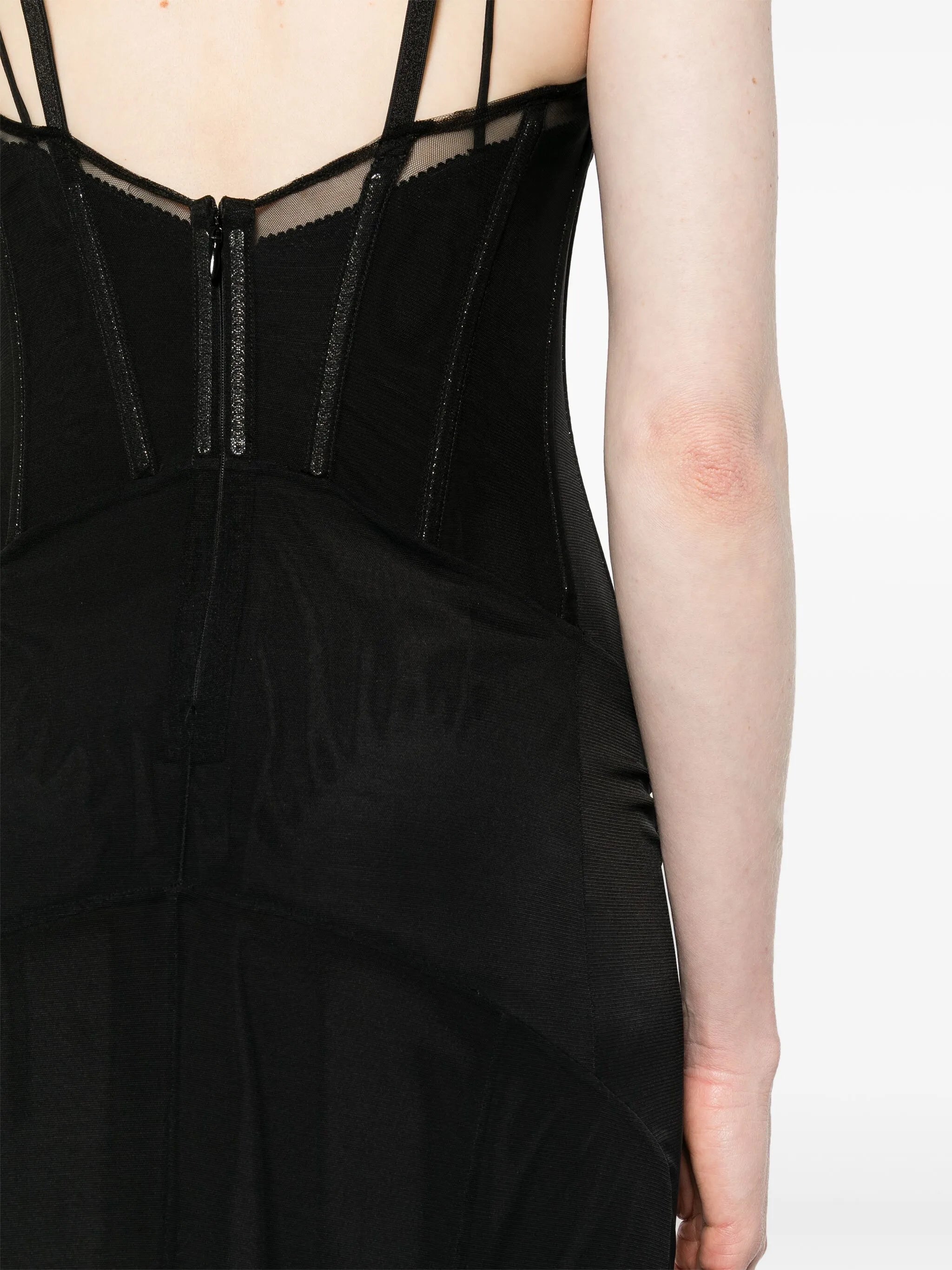 mesh maxi dress