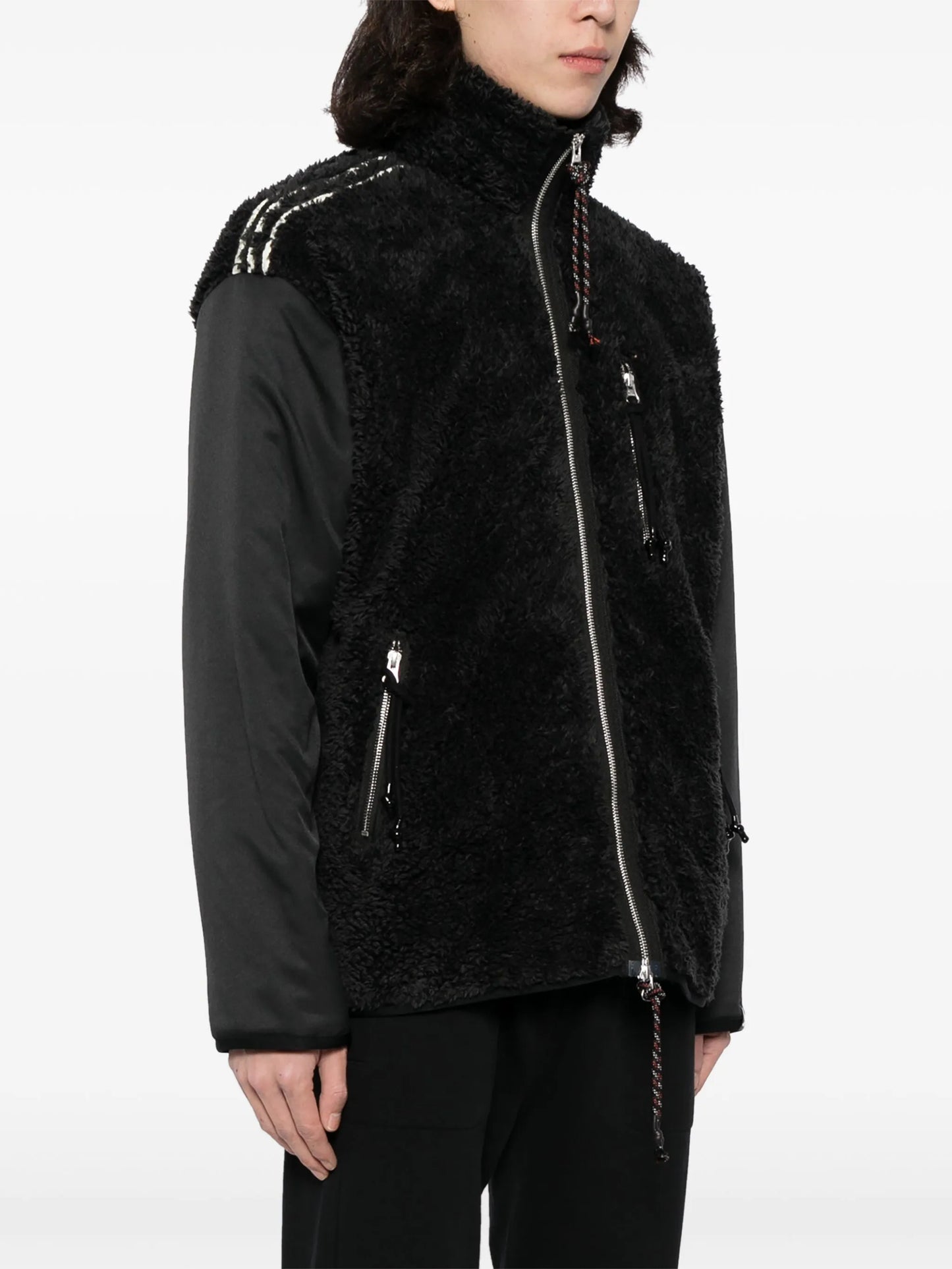faux-fur panelled jacket