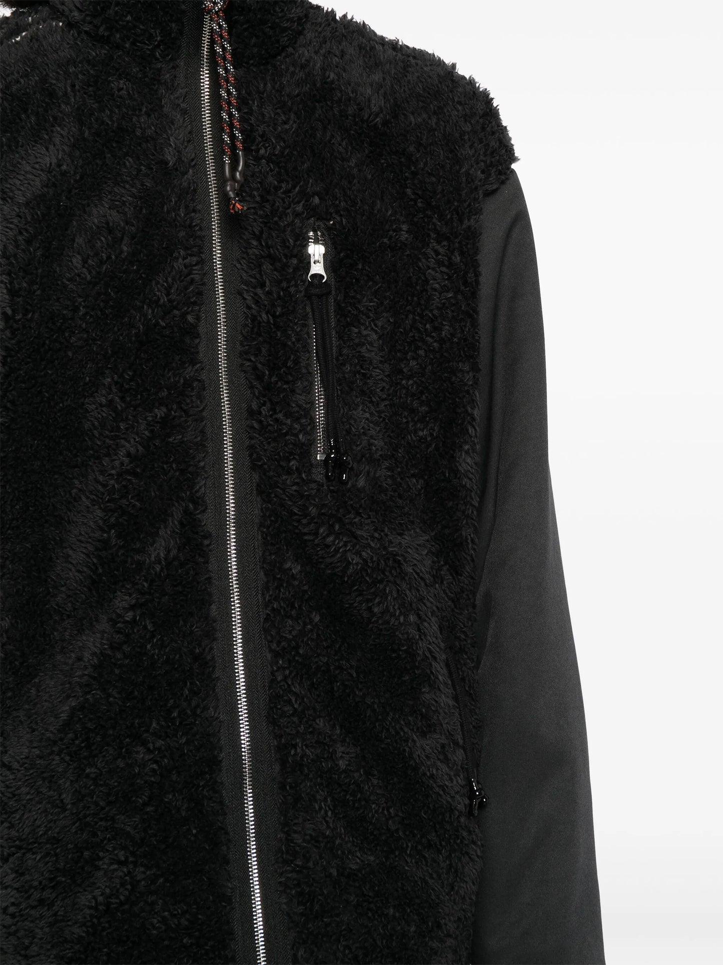 faux-fur panelled jacket