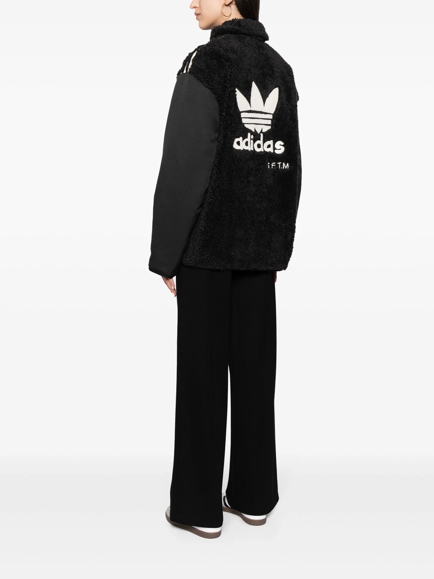 faux-fur panelled jacket