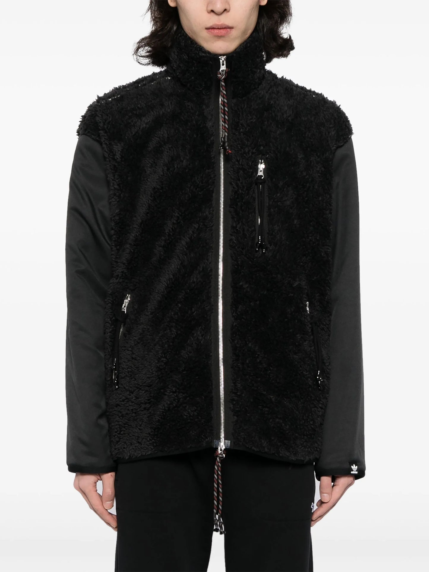 faux-fur panelled jacket