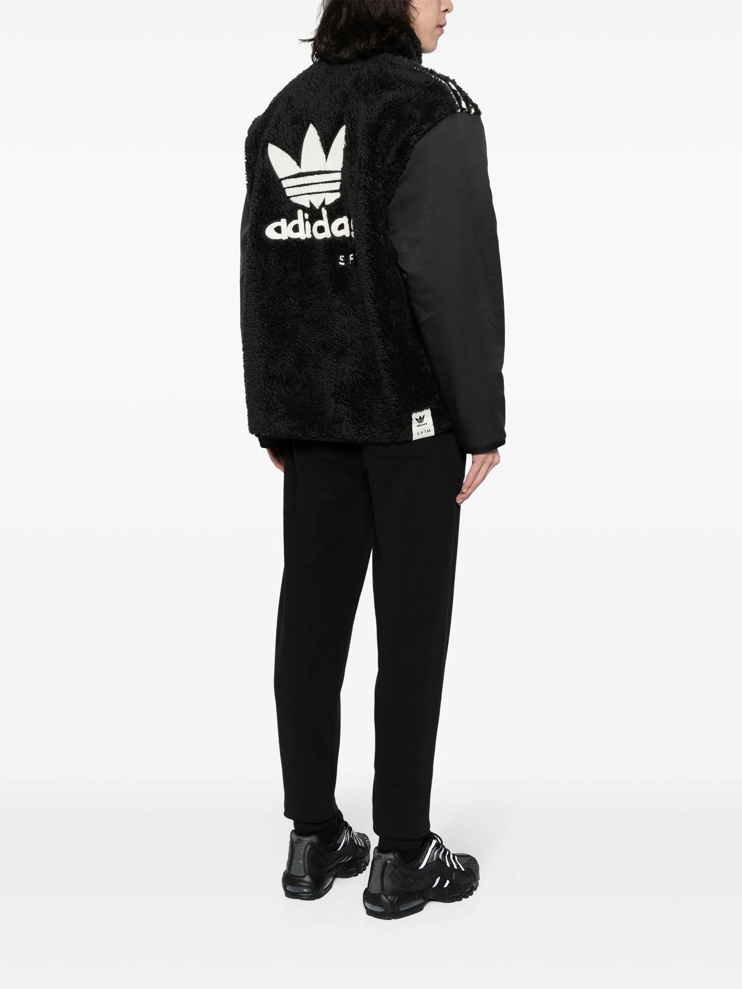 faux-fur panelled jacket